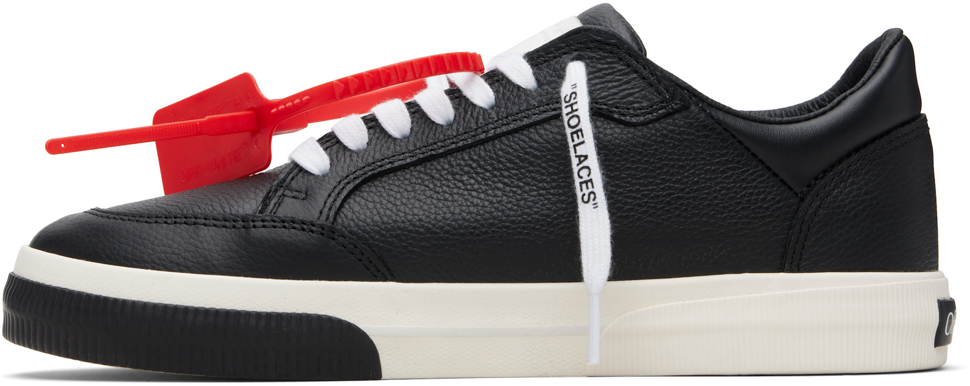 Off-White - Baskets basses vulcanisées noires