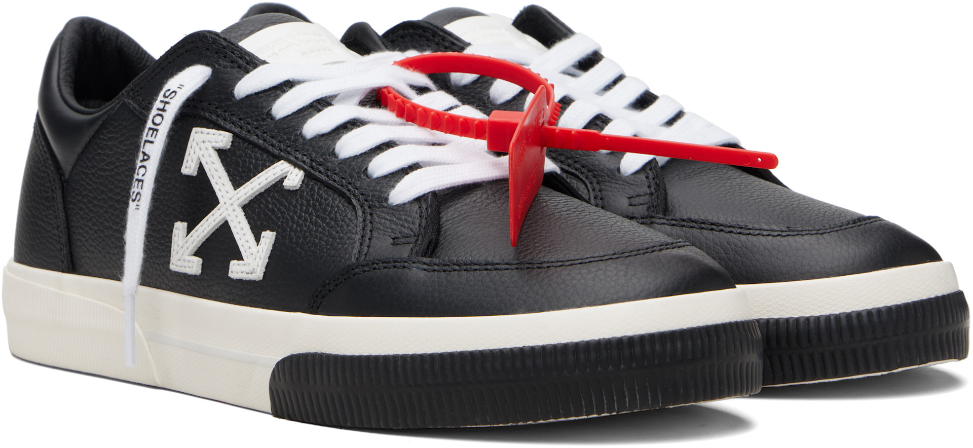 Off-White - Baskets basses vulcanisées noires
