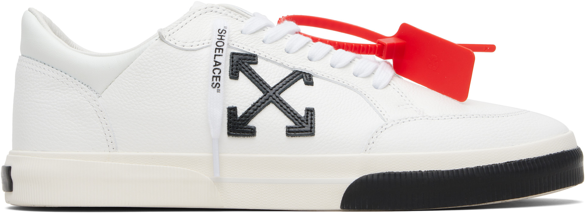 Off-White: White Vulc Low Sneakers | SSENSE