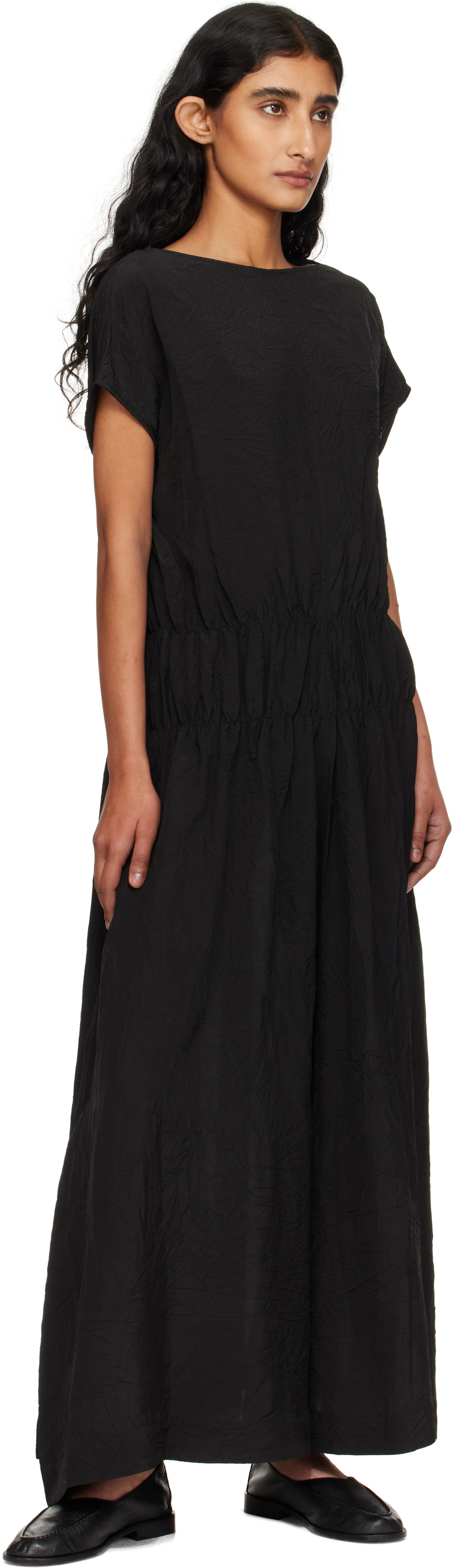 Studio Nicholson - Robe midi Simos noire
