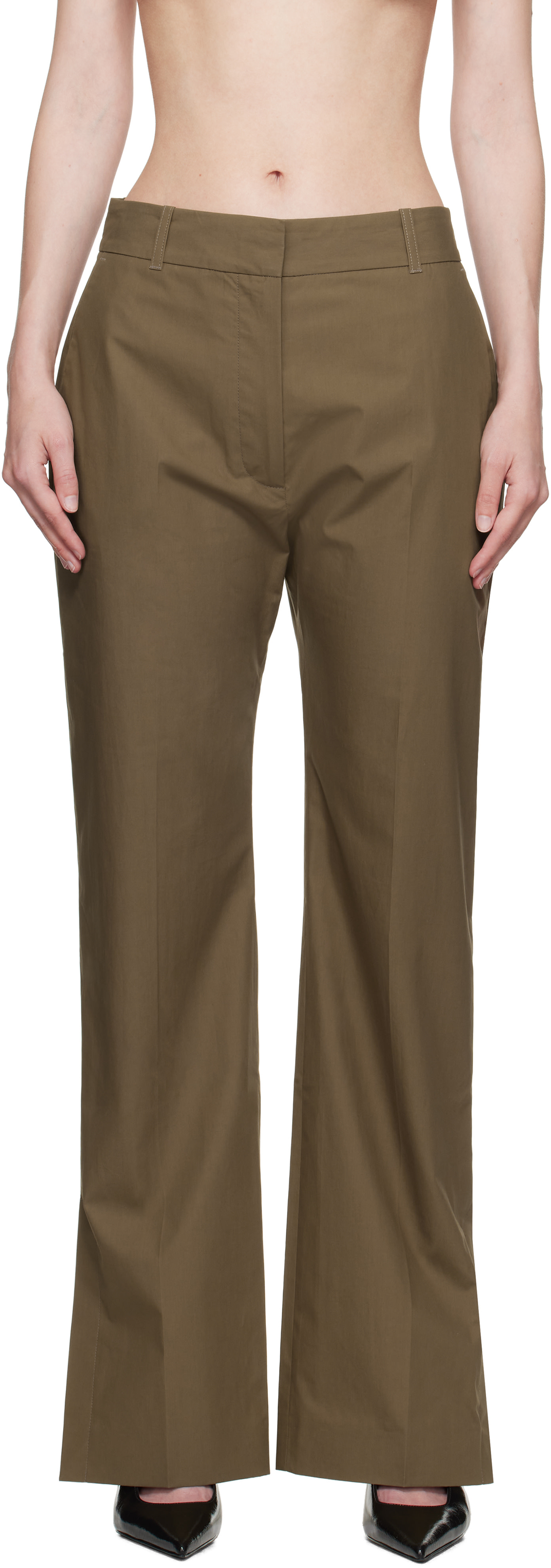 Studio Nicholson - Pantalon Mitra taupe