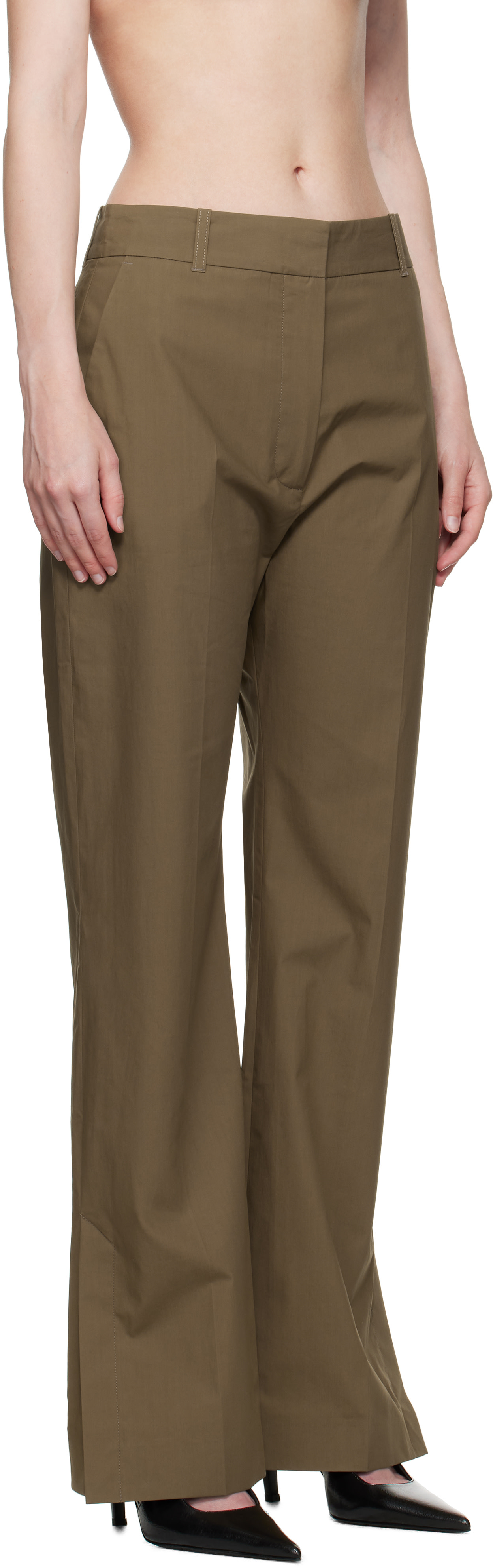 Studio Nicholson - Pantalon Mitra taupe