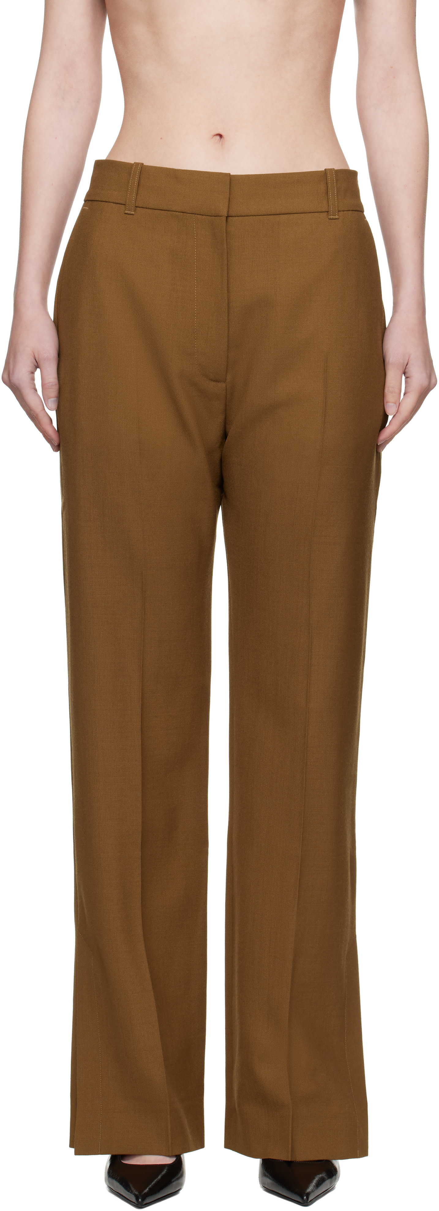 Studio Nicholson - Pantalon Mitra brun