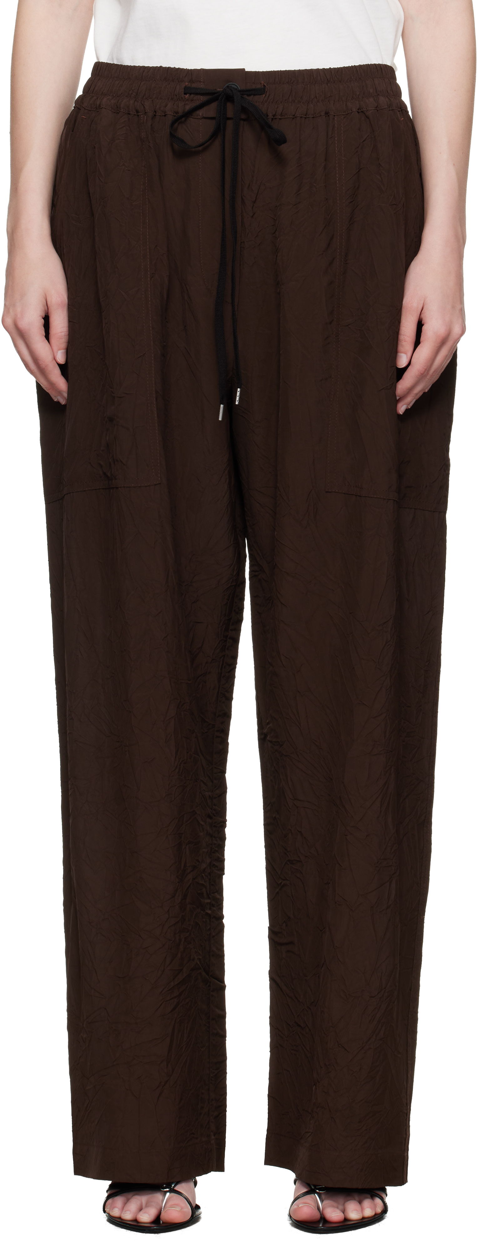 Studio Nicholson: Brown Capel Trousers | SSENSE