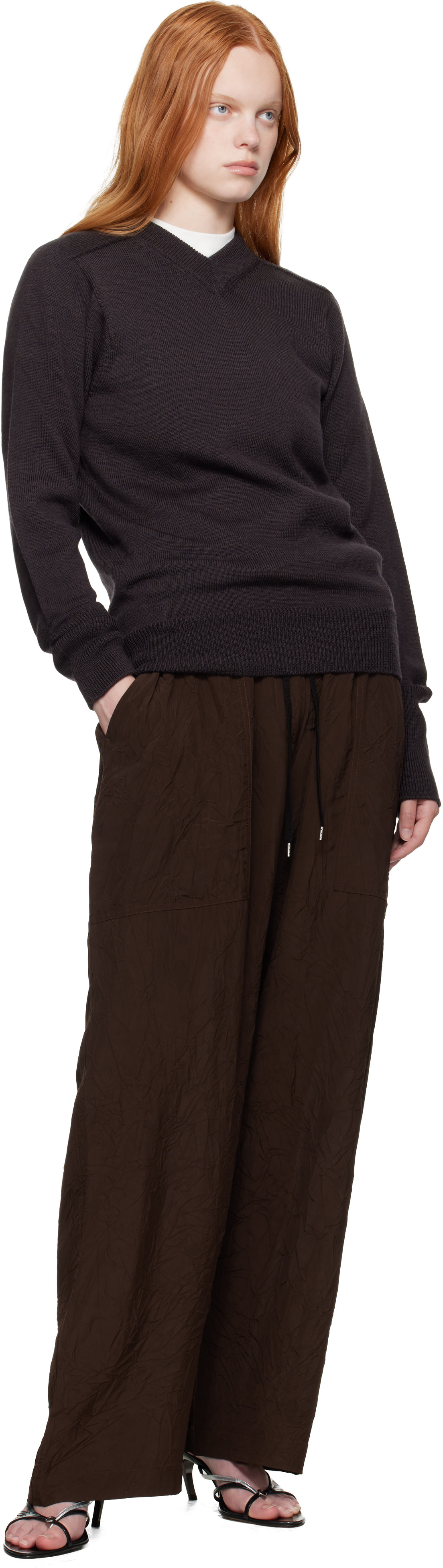 Studio Nicholson - Pantalon Capel brun
