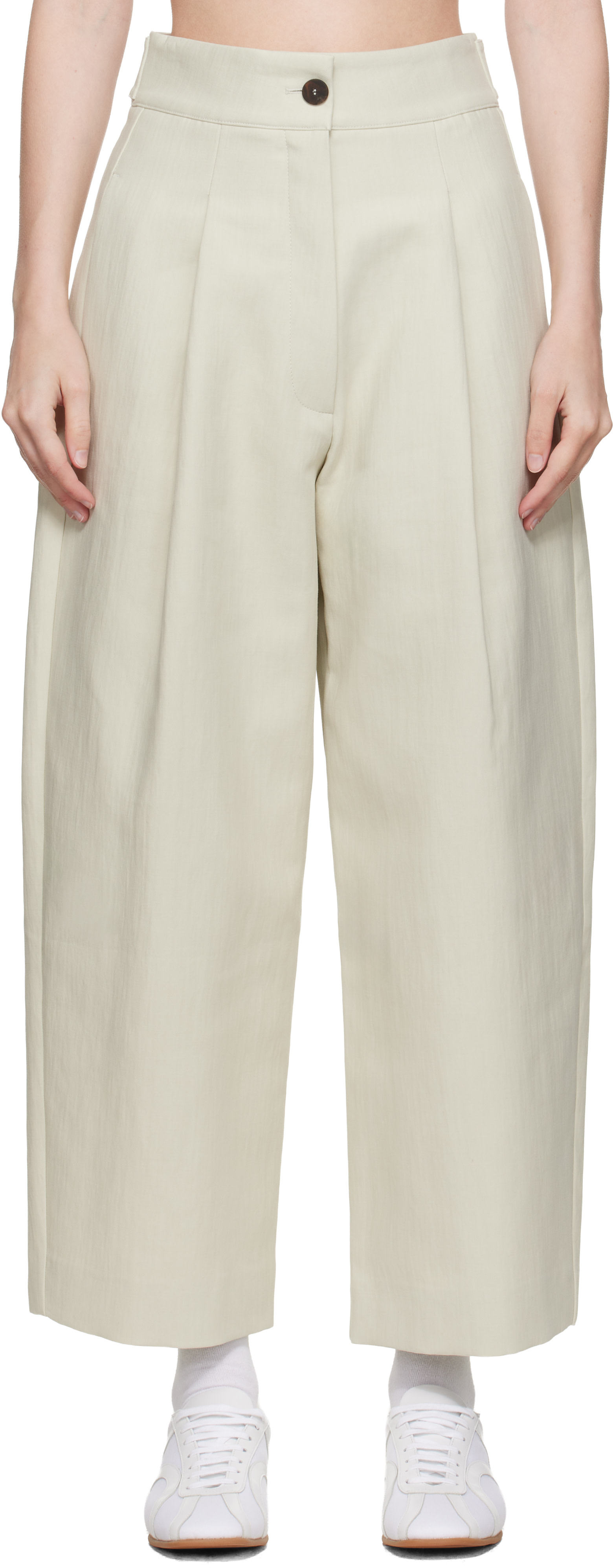 Studio Nicholson - Pantalon Fellini beige