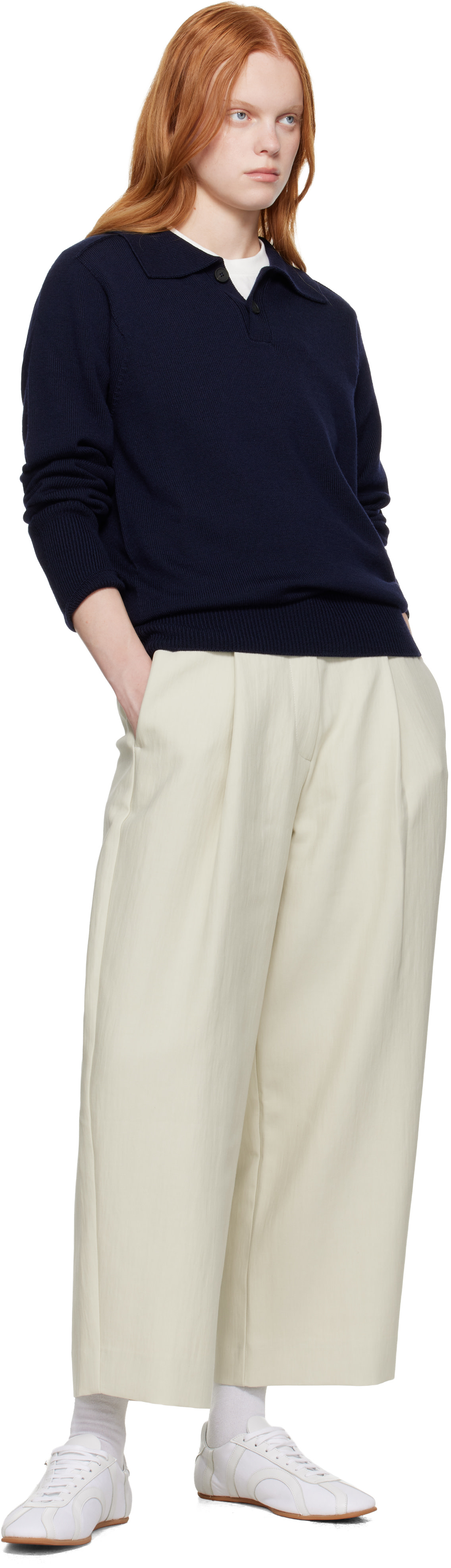 Studio Nicholson - Pantalon Fellini beige
