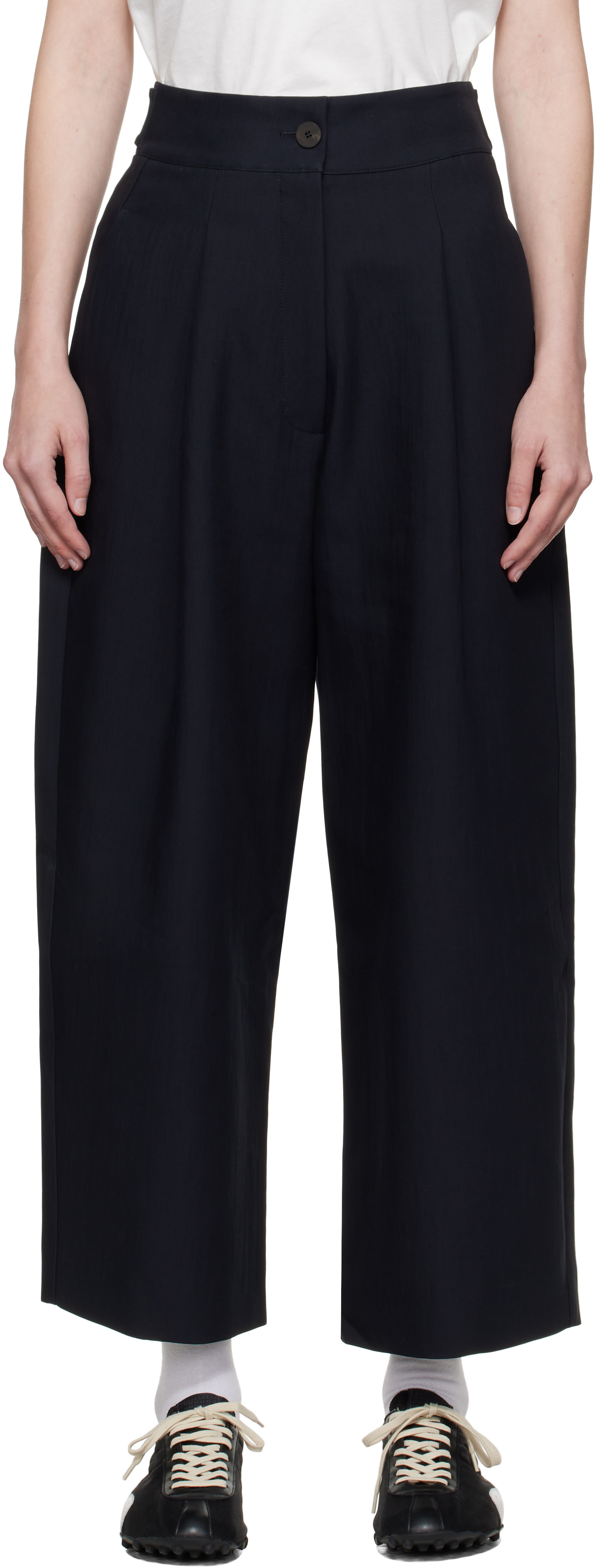 Studio Nicholson - Pantalon Fellini bleu marine