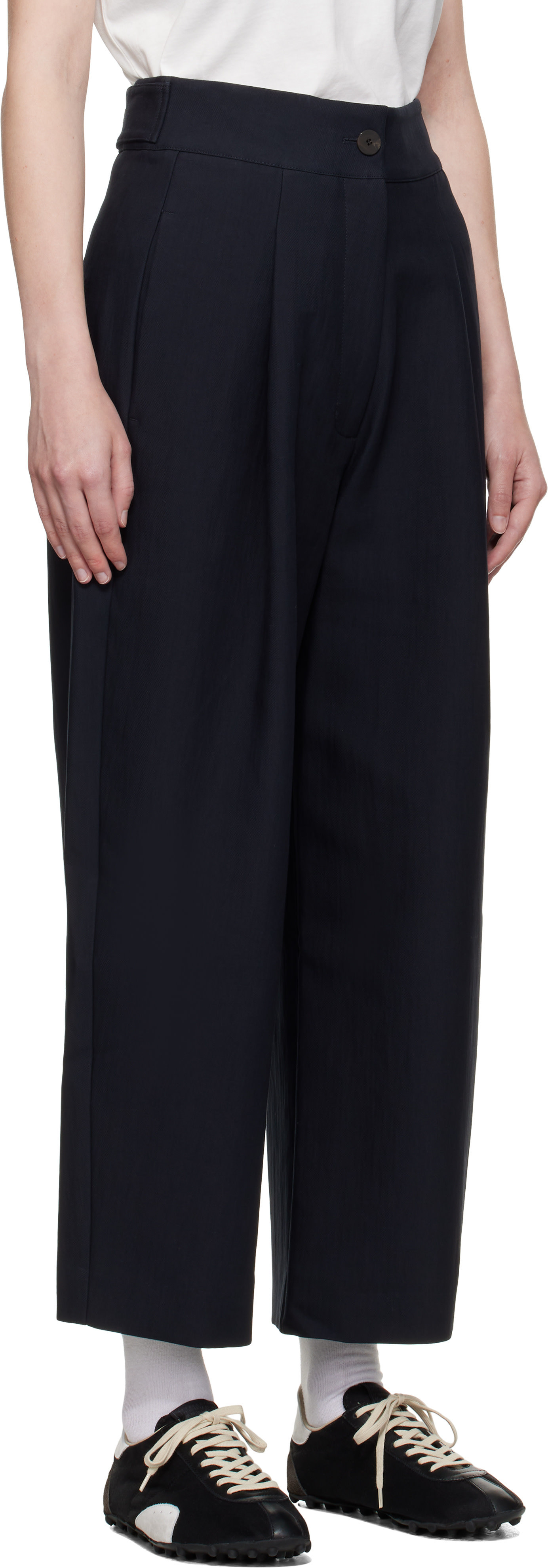 Studio Nicholson - Pantalon Fellini bleu marine