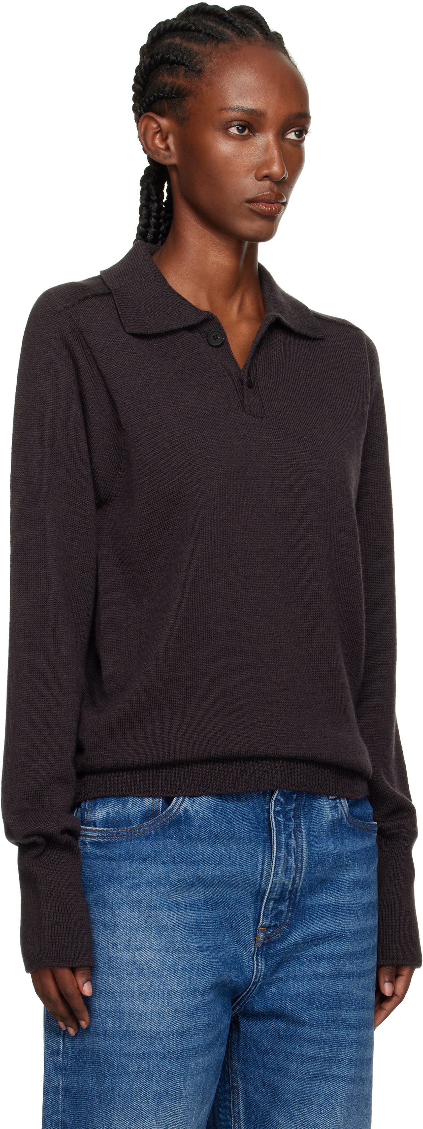 Studio Nicholson - Polo Sark brun