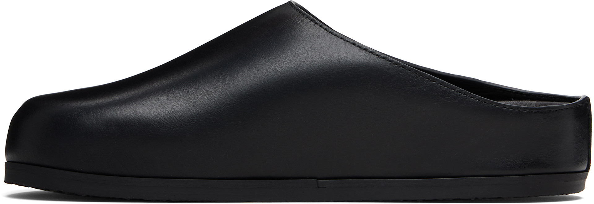 Studio Nicholson: Black Wearing Clog Loafers | SSENSE