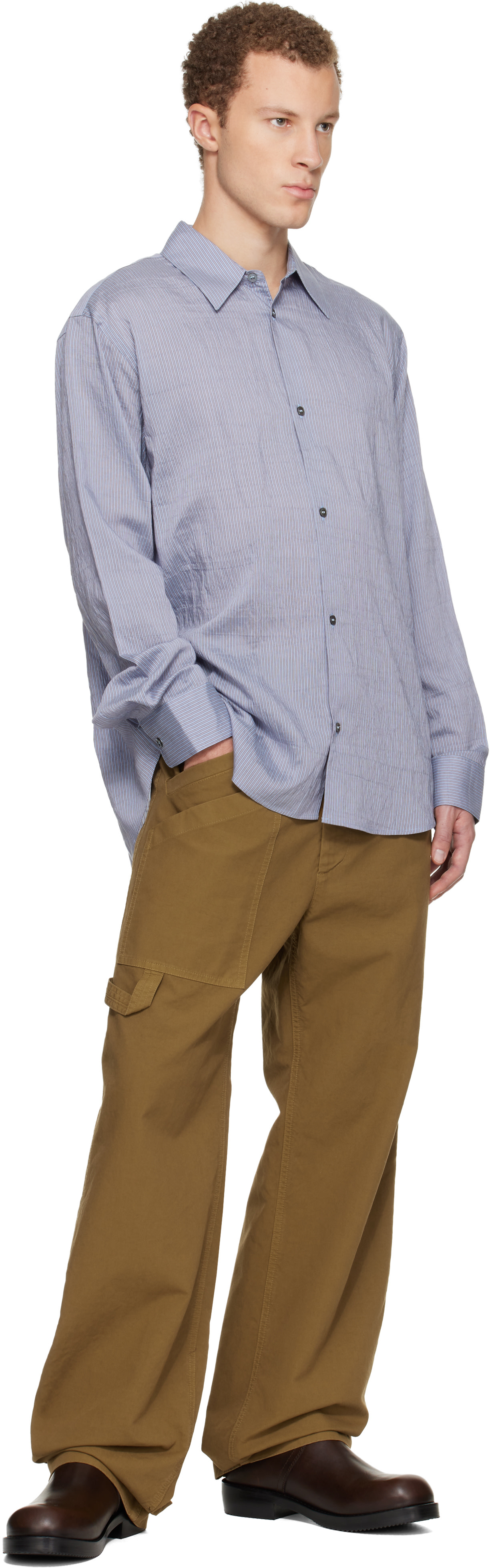 Studio Nicholson - Chemise View bleue