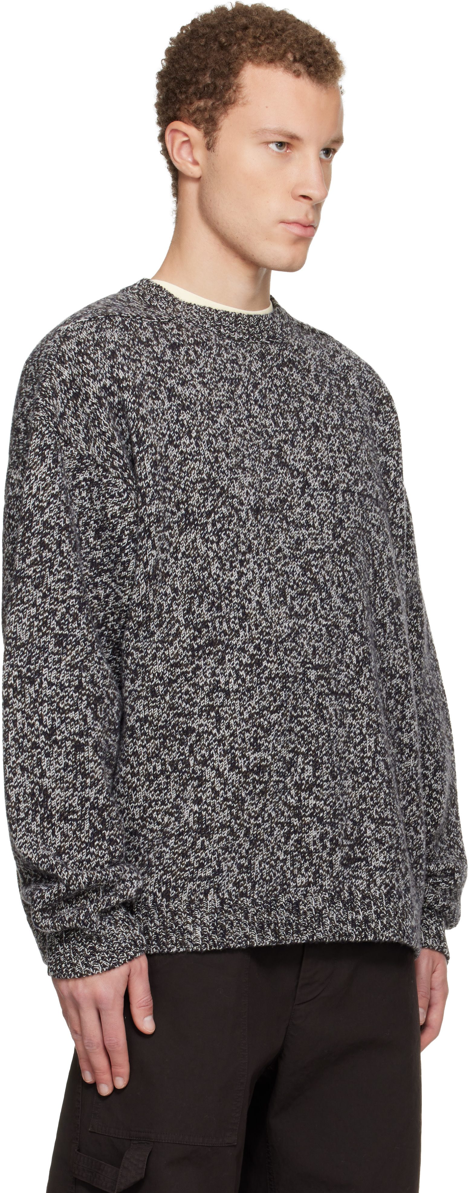 アパルトモン STUDIO NICHOLSON CREW NECK KNIT Portland Knit in Black – Studio Nicholson