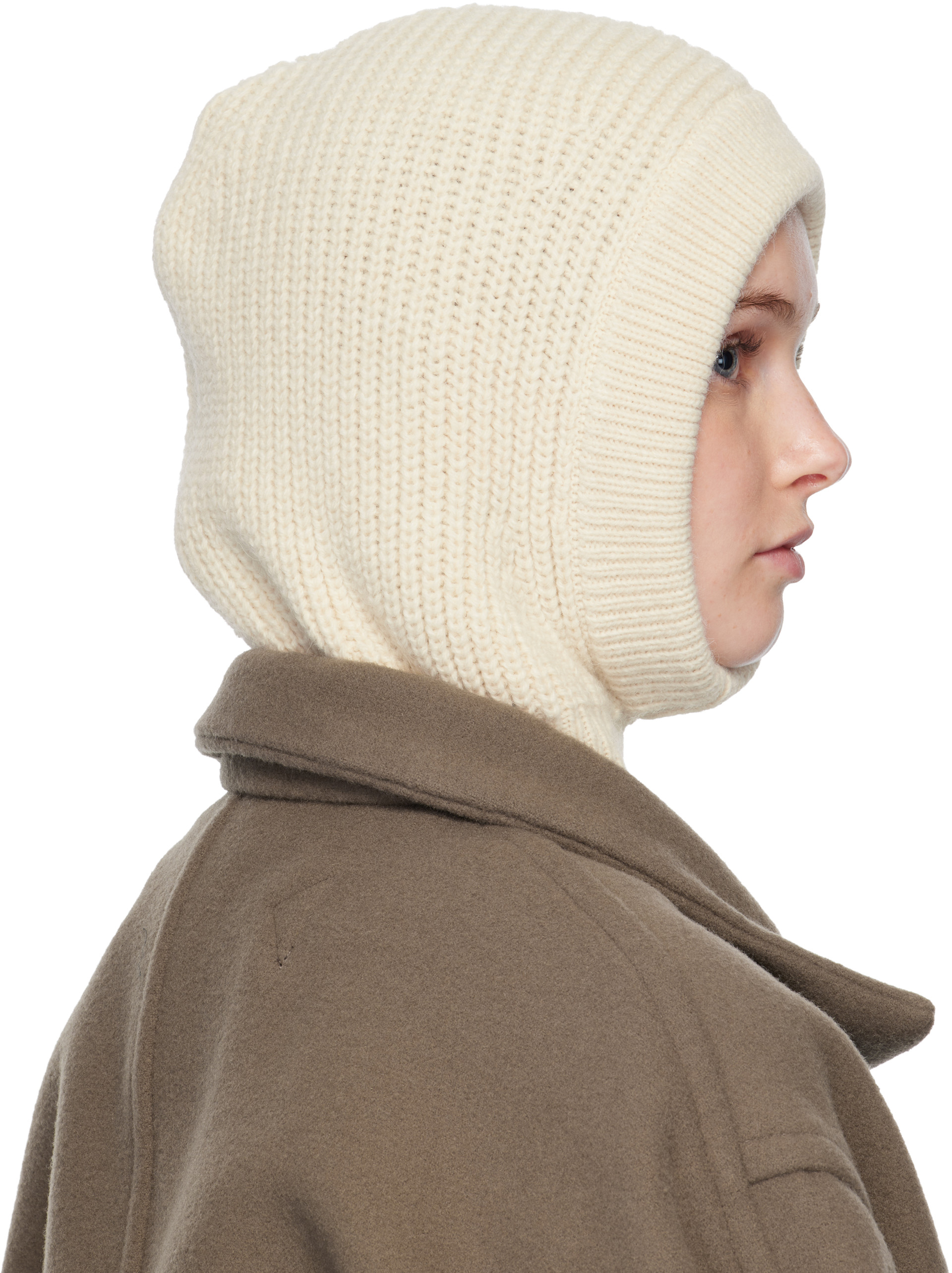 LEMAIRE: Off-White Hood Balaclava | SSENSE
