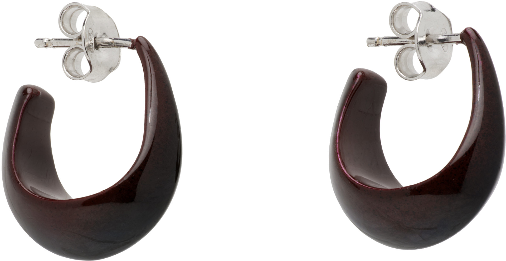 LEMAIRE: Curved Mini Drop Earrings | SSENSE