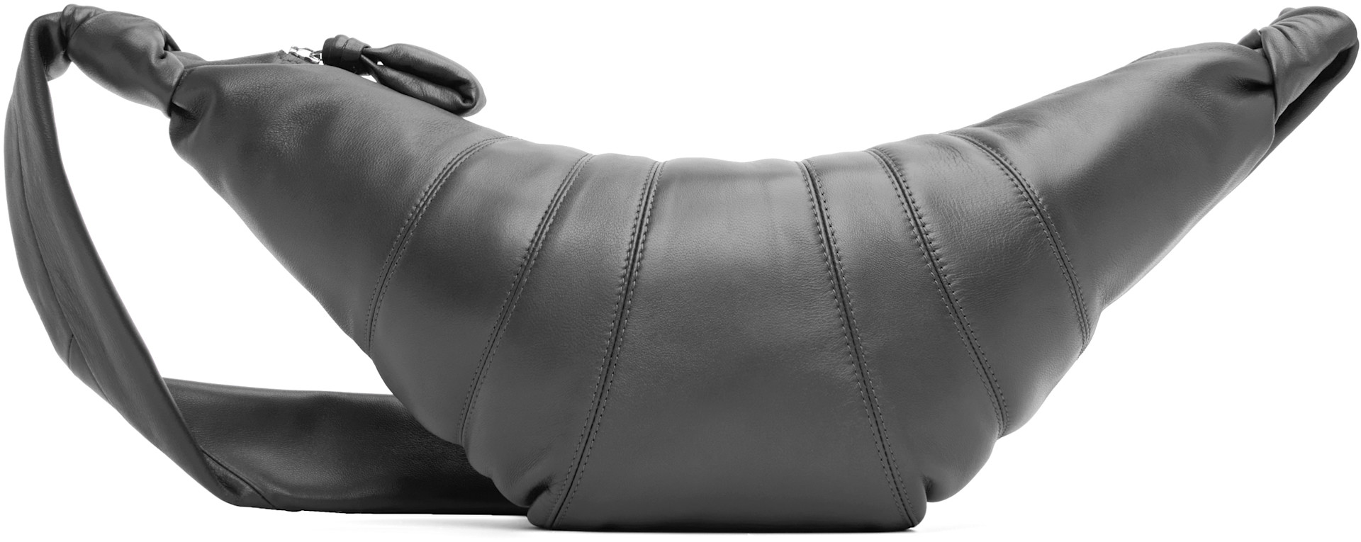 LEMAIRE: Gray Medium Croissant Bag | SSENSE Canada