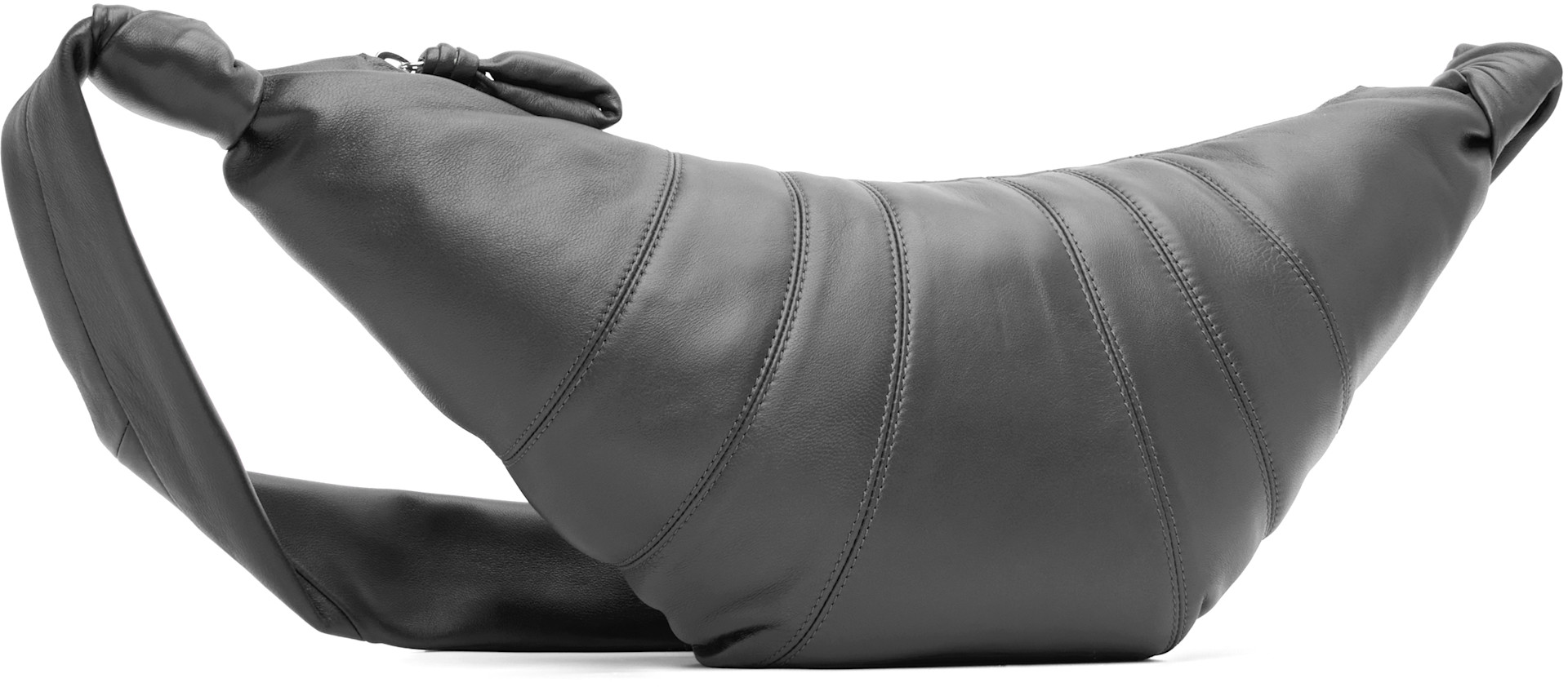LEMAIRE: Gray Medium Croissant Bag | SSENSE