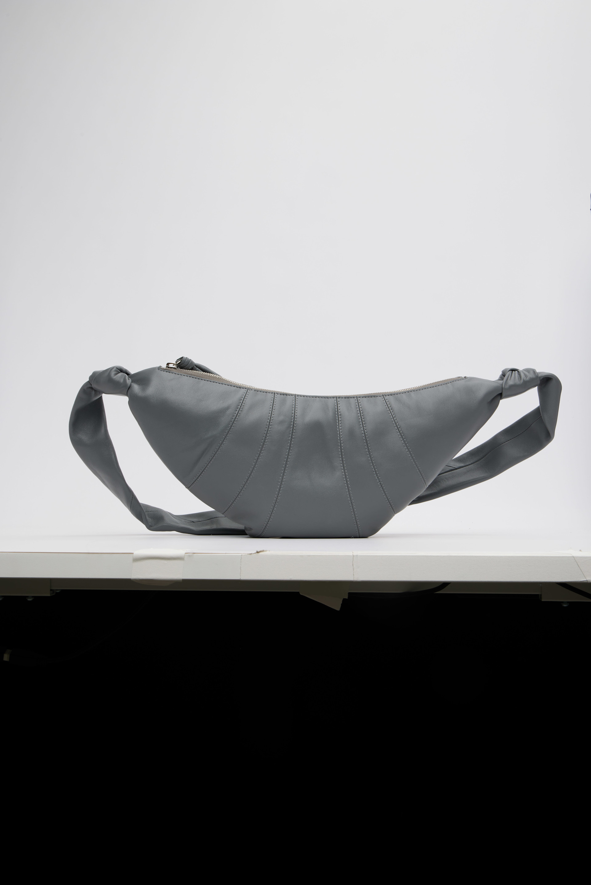 LEMAIRE: Gray Medium Croissant Bag | SSENSE Canada
