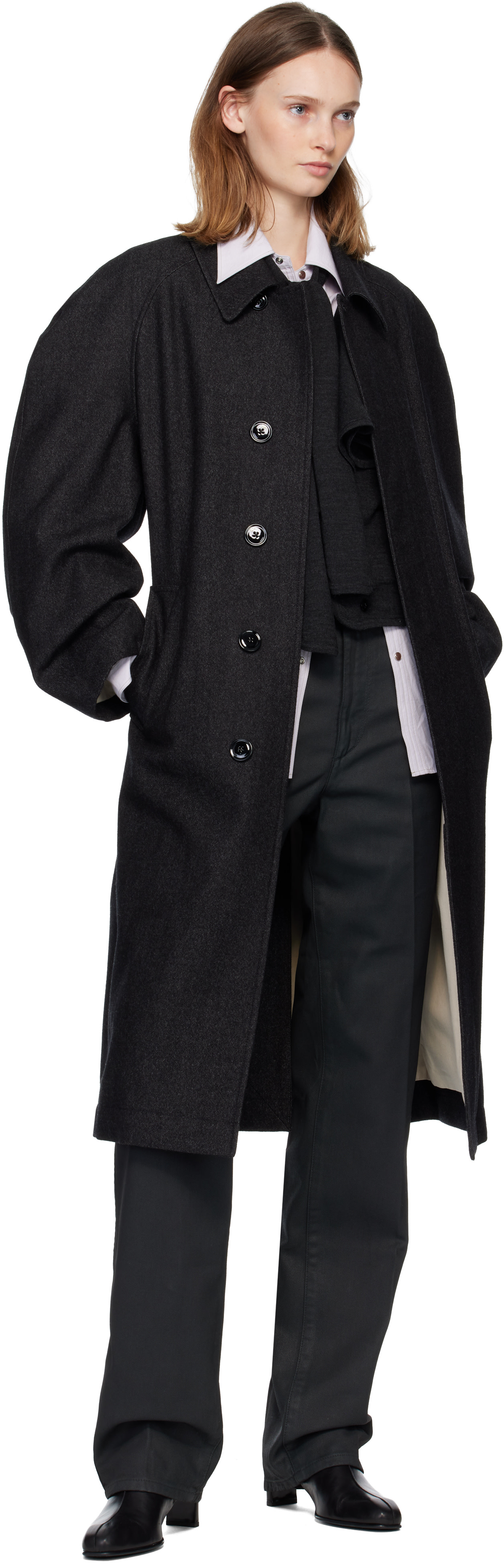 Lemaire グレー トレンチコート Lemaire｜COATS (TIBETAN TRENCH (CO1059 LF1228 619)) (LEMAIRE