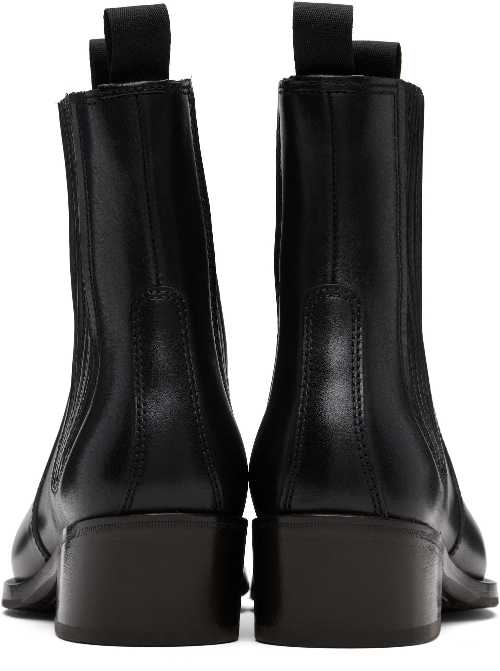 LEMAIRE: Black Vegetable-Tanned Chelsea Boots | SSENSE