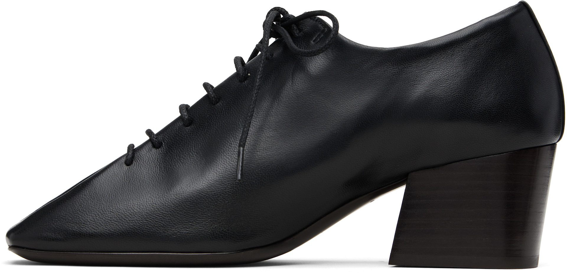靴 LEMAIRE Derby Black 41 LEMAIRE: Black Souris Classic Derby Heels | SSENSE