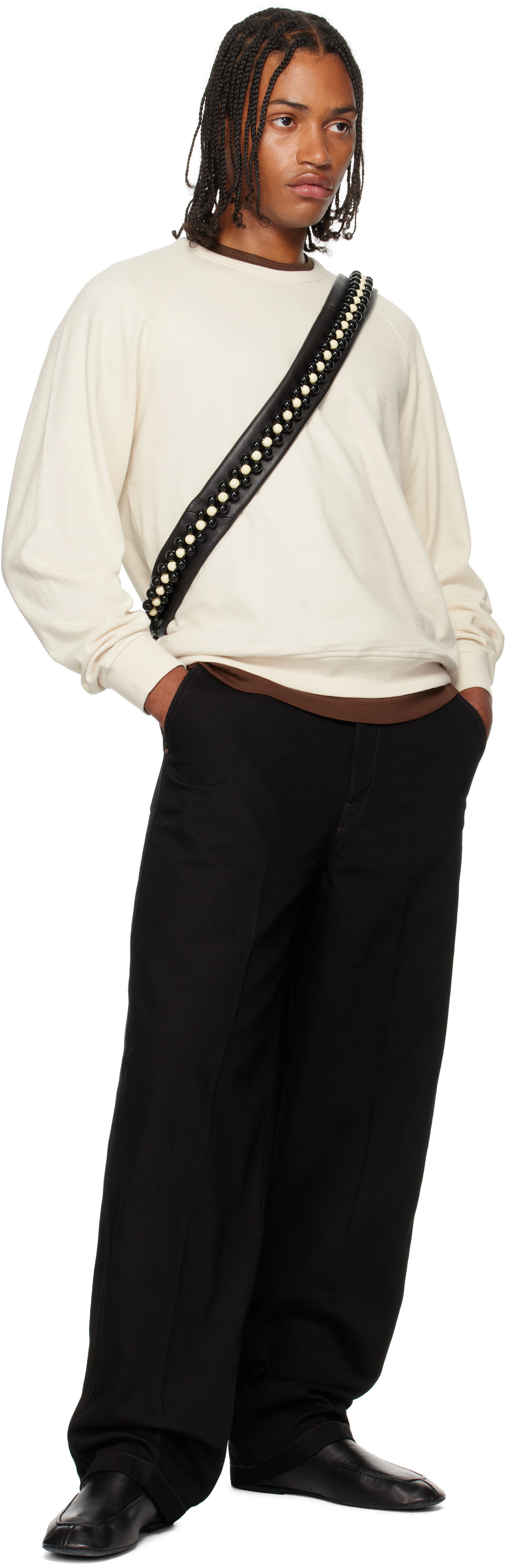 LEMAIRE: Black Maxi Barrel Workwear Jeans | SSENSE