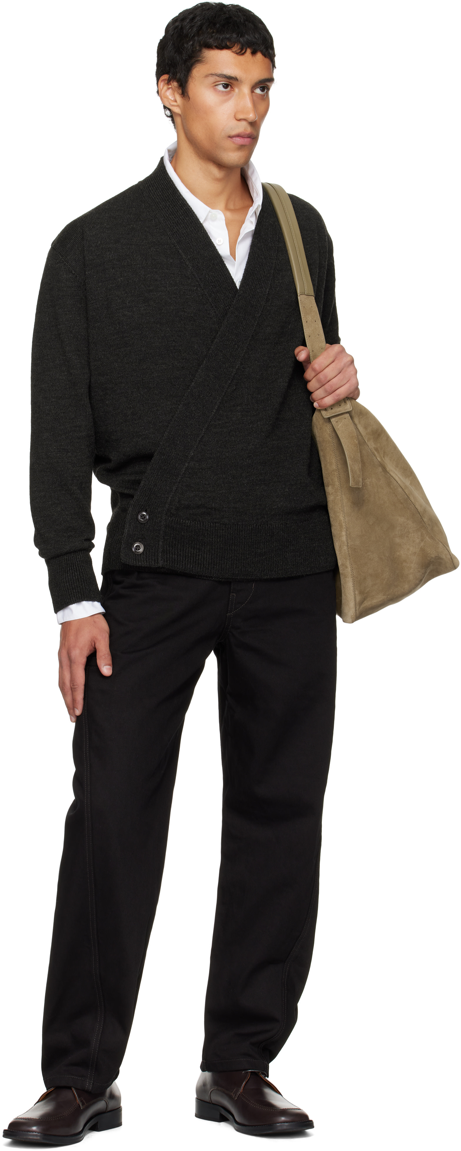 LEMAIRE: Black Twisted Workwear Jeans | SSENSE