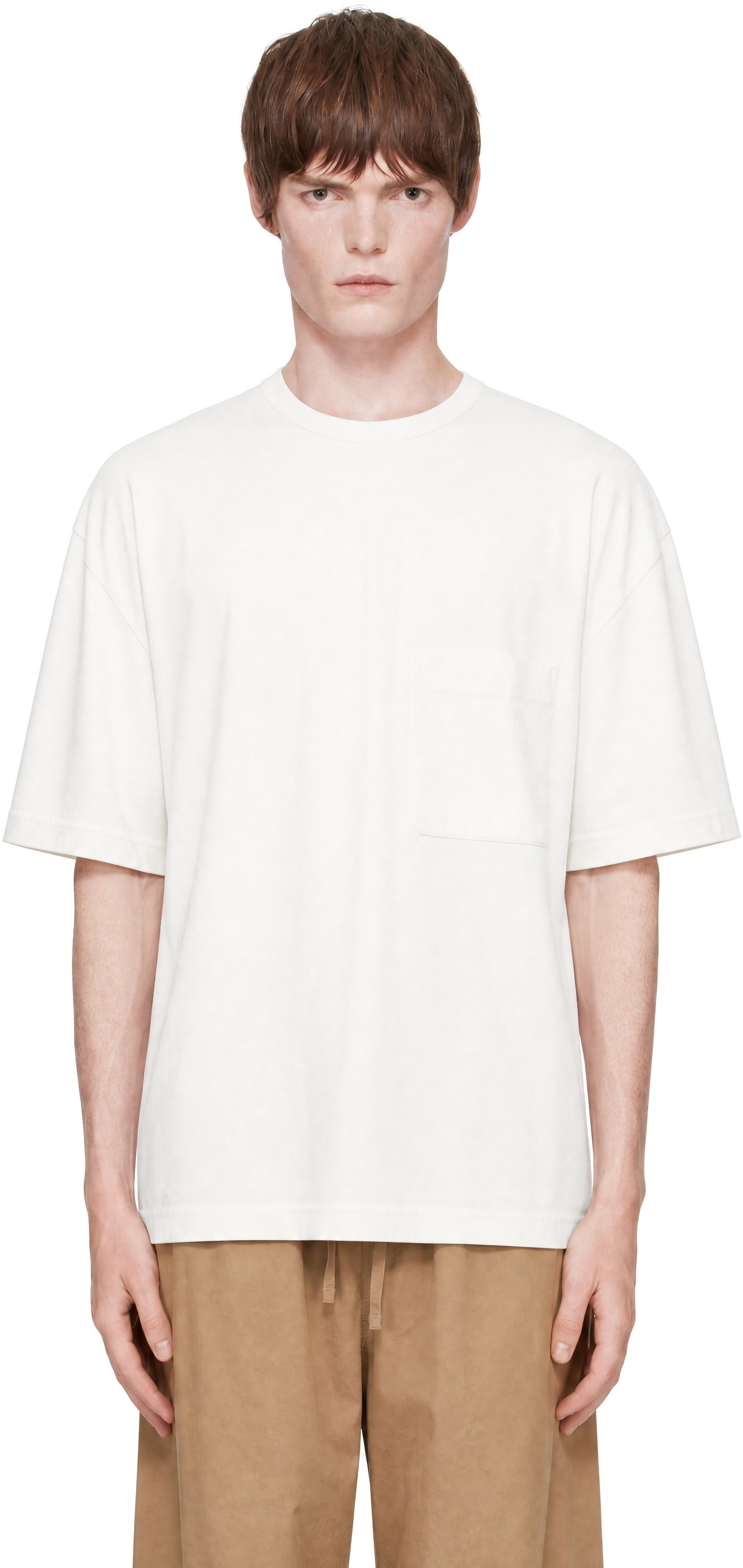 LEMAIRE - オフホワイト 半袖Tシャツ