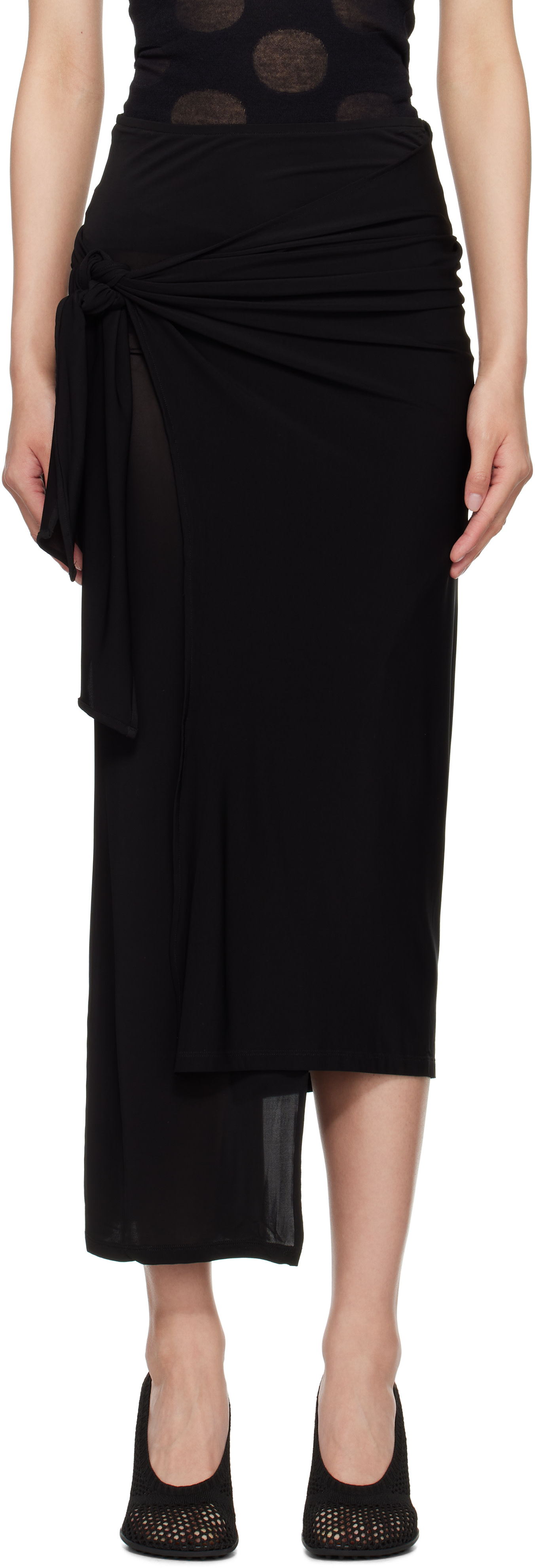 Paloma Wool: Black Gilma Maxi Skirt | SSENSE