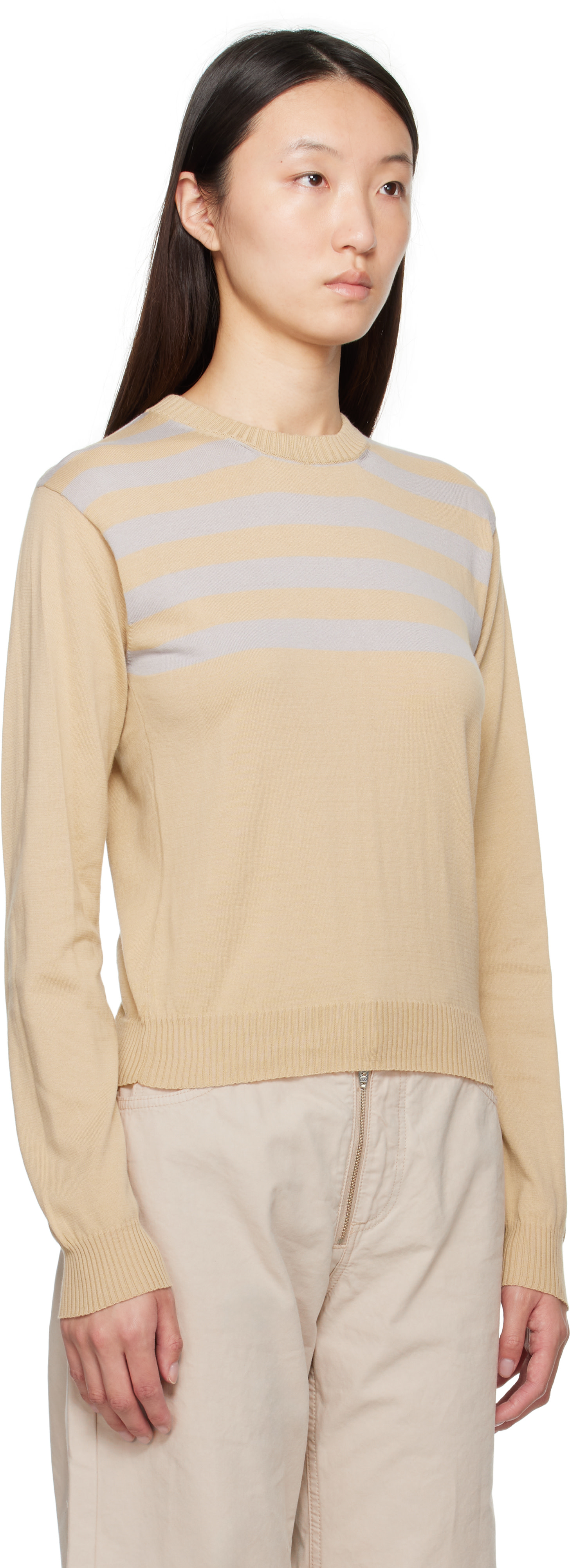 Paloma Wool: Beige & Gray Salim Sweater | SSENSE