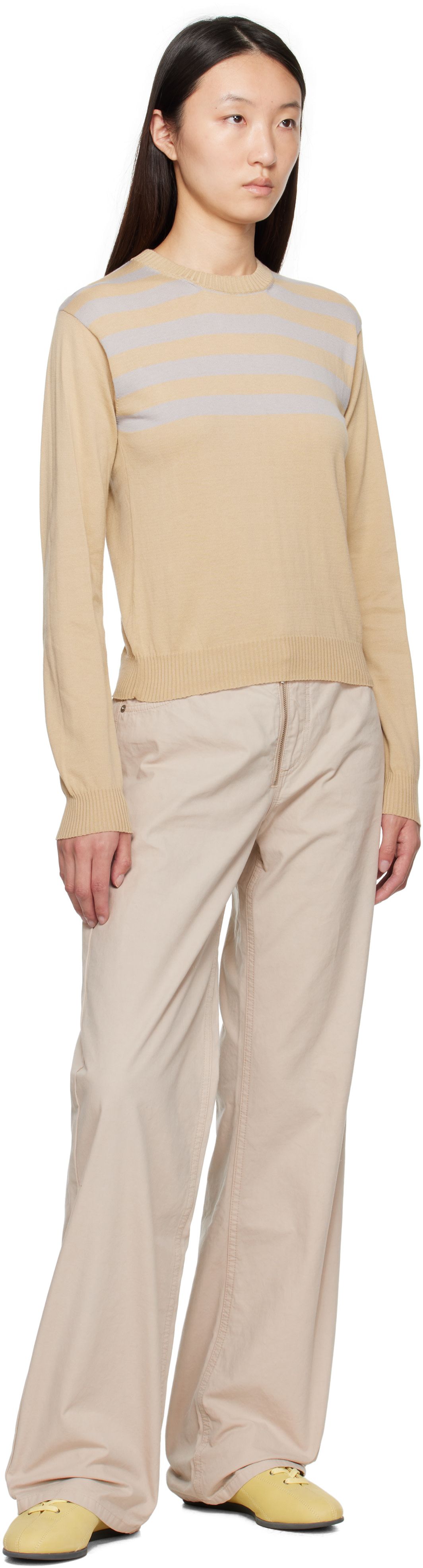 Paloma Wool: Beige & Gray Salim Sweater | SSENSE