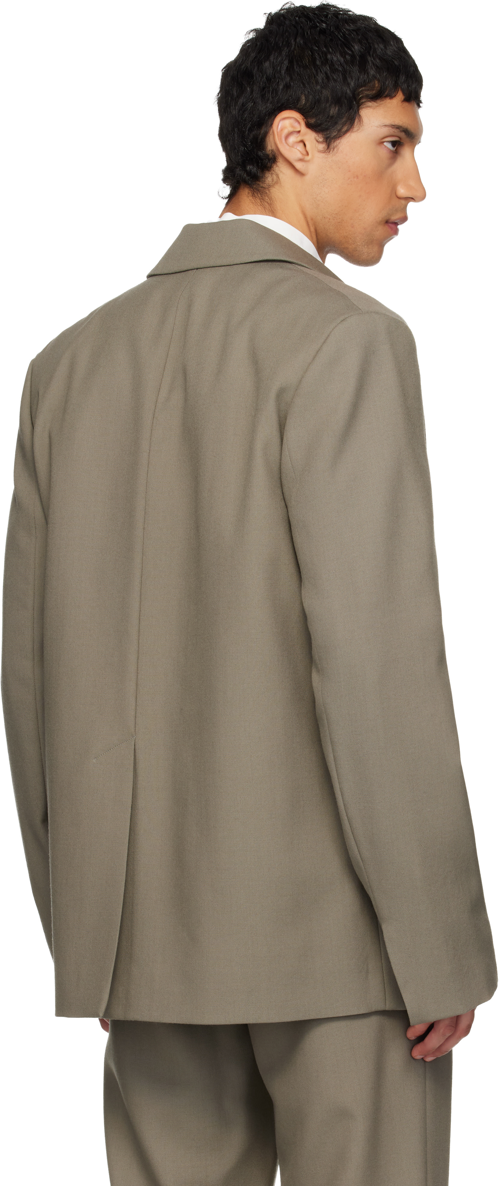 Rier - Blouson gris en laine
