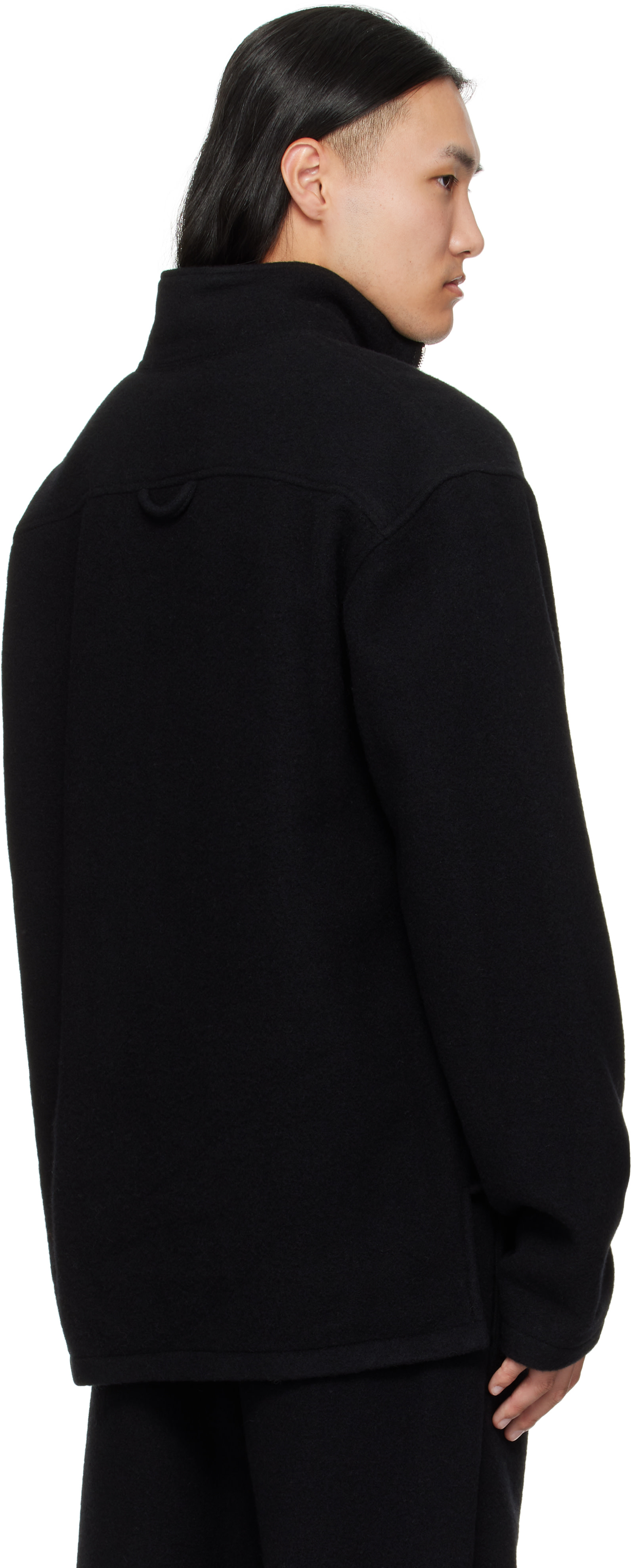 Rier - Pull noir en molleton