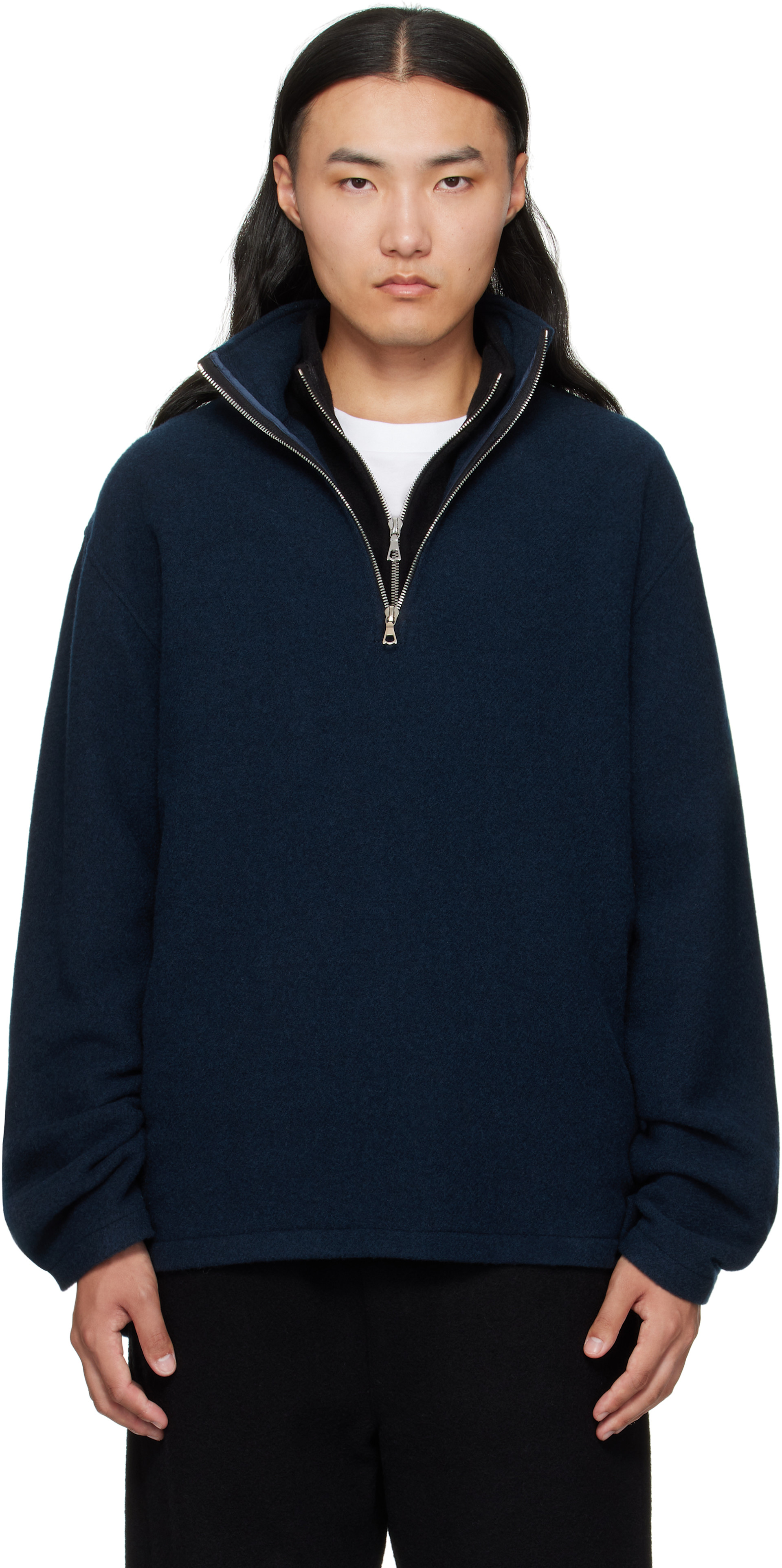 23FW Reracs 38 ネイビー ウールブルゾン 23FW Reracs 38 ネイビー ウールブルゾン THE RERACS(ザ・リラクス