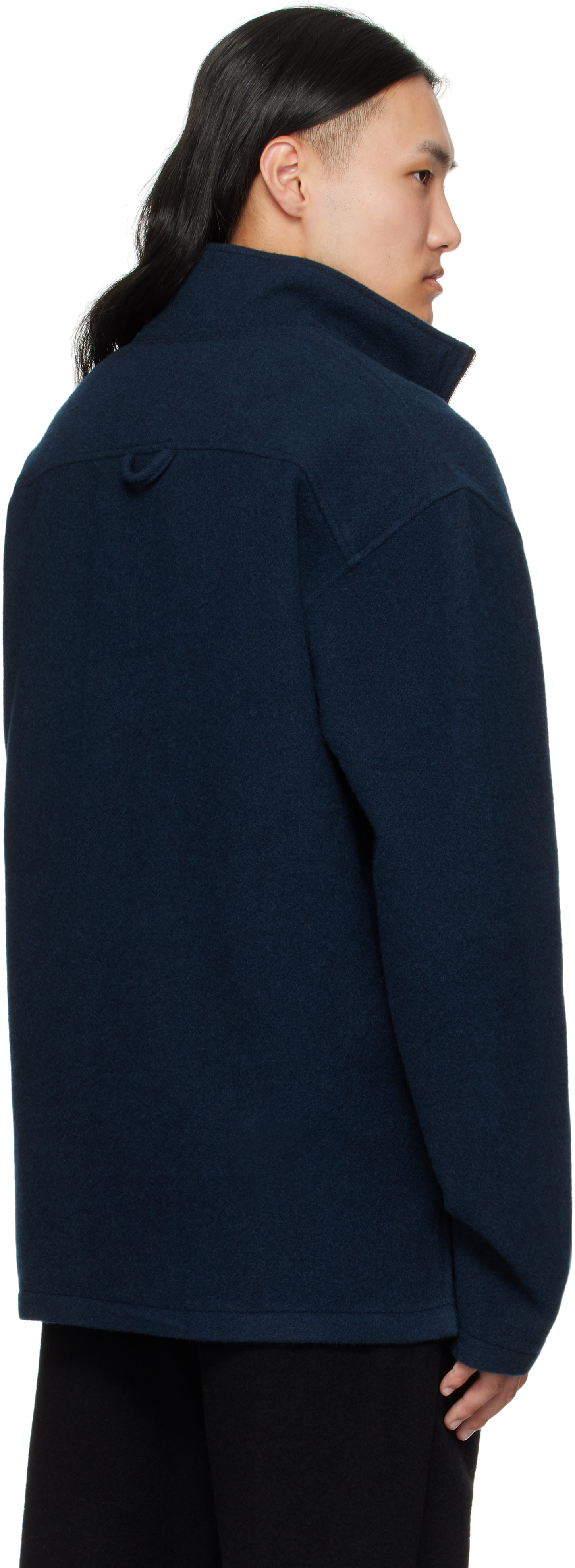 Rier - Pull bleu marine en molleton