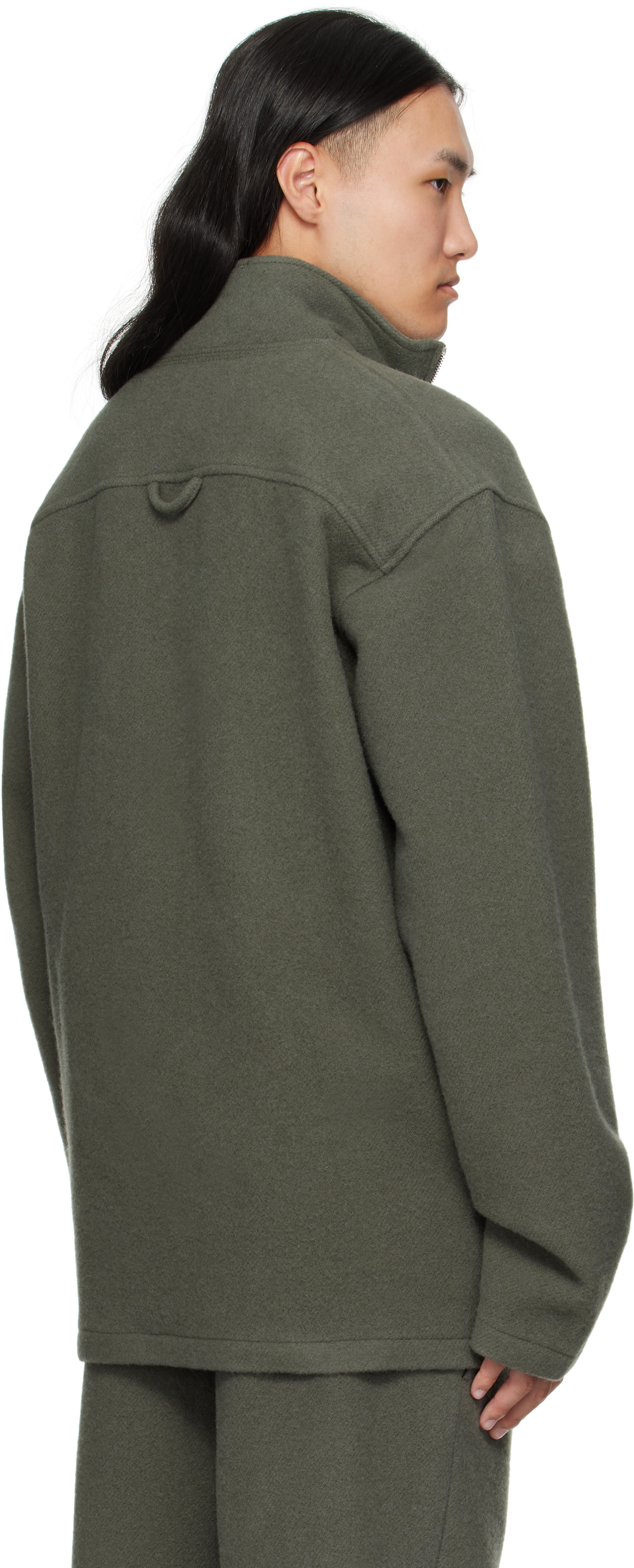 Rier - Pull kaki en molleton