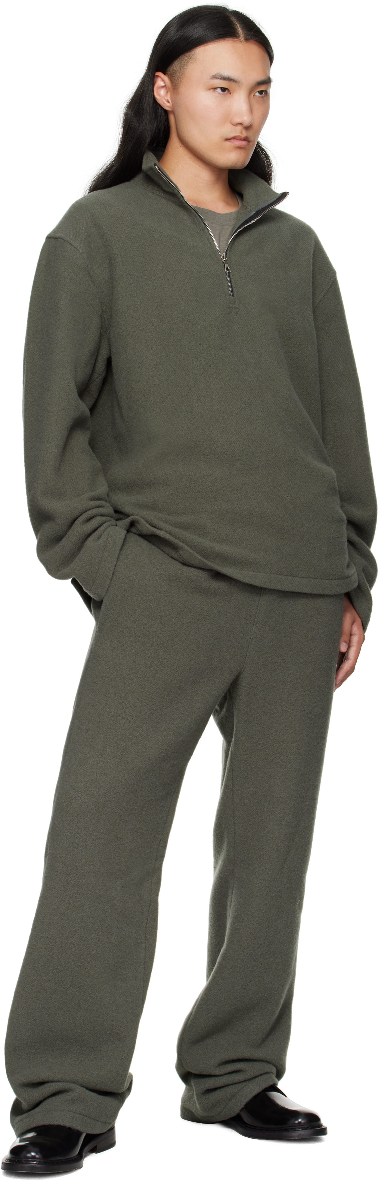 Rier - Pull kaki en molleton