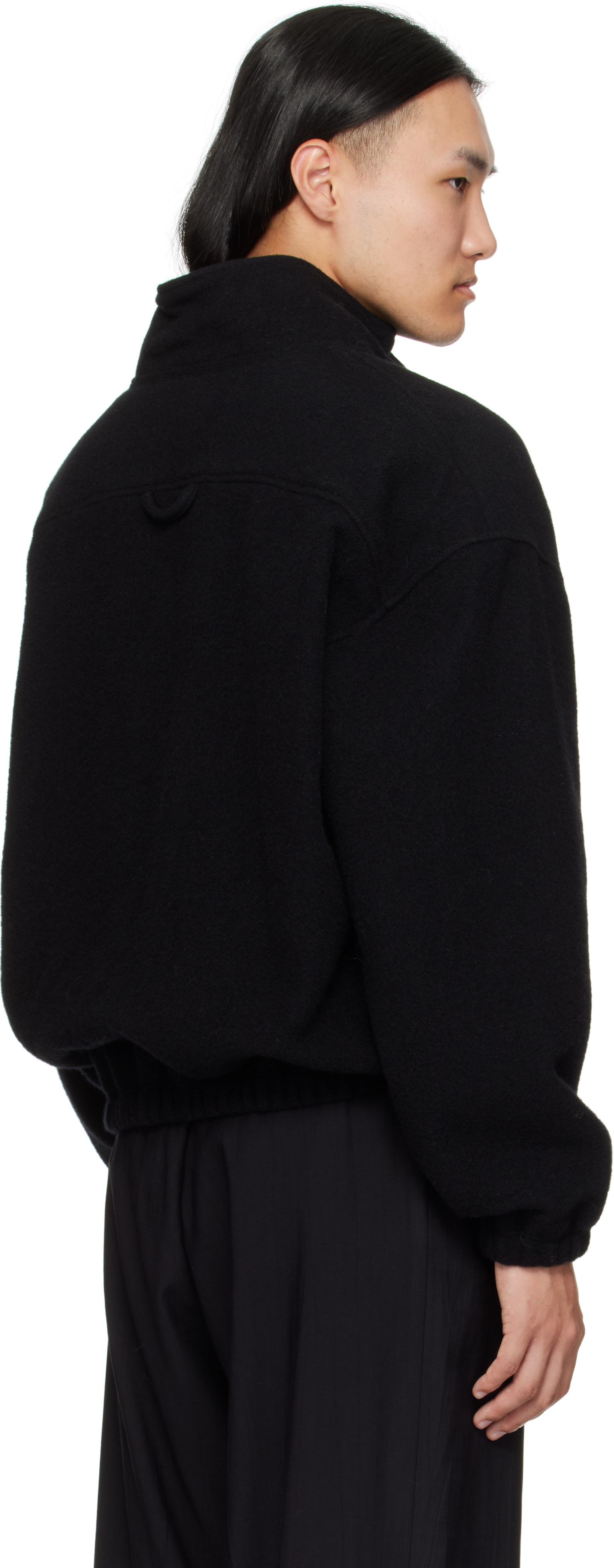 Rier - Pull noir en molleton