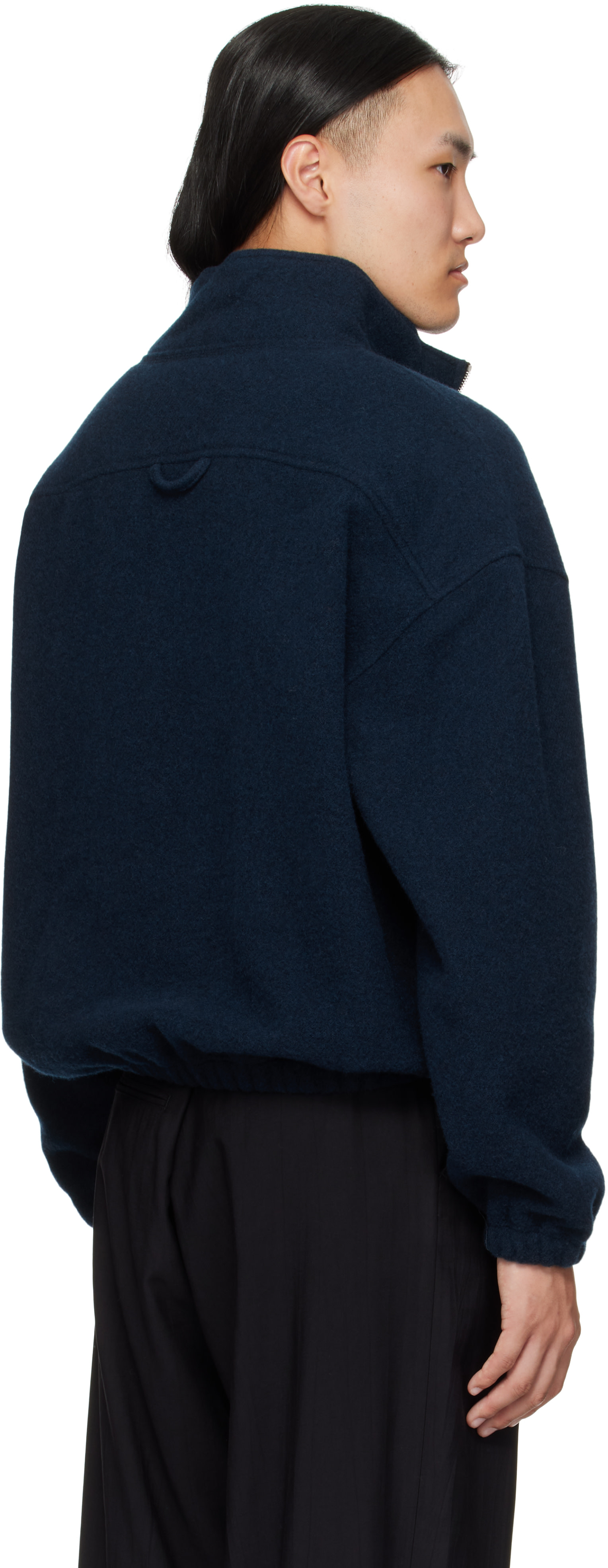 Rier - Pull bleu en molleton