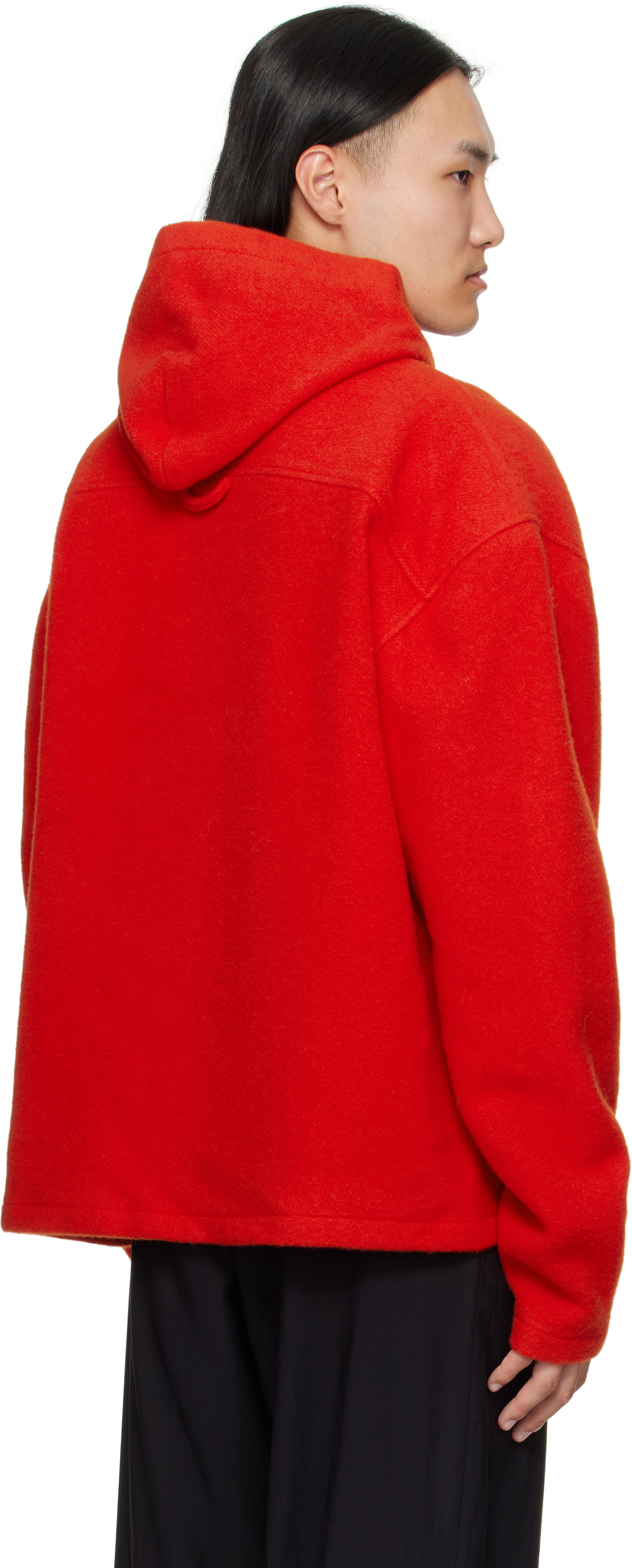 Rier - Pull à capuche orange en molleton