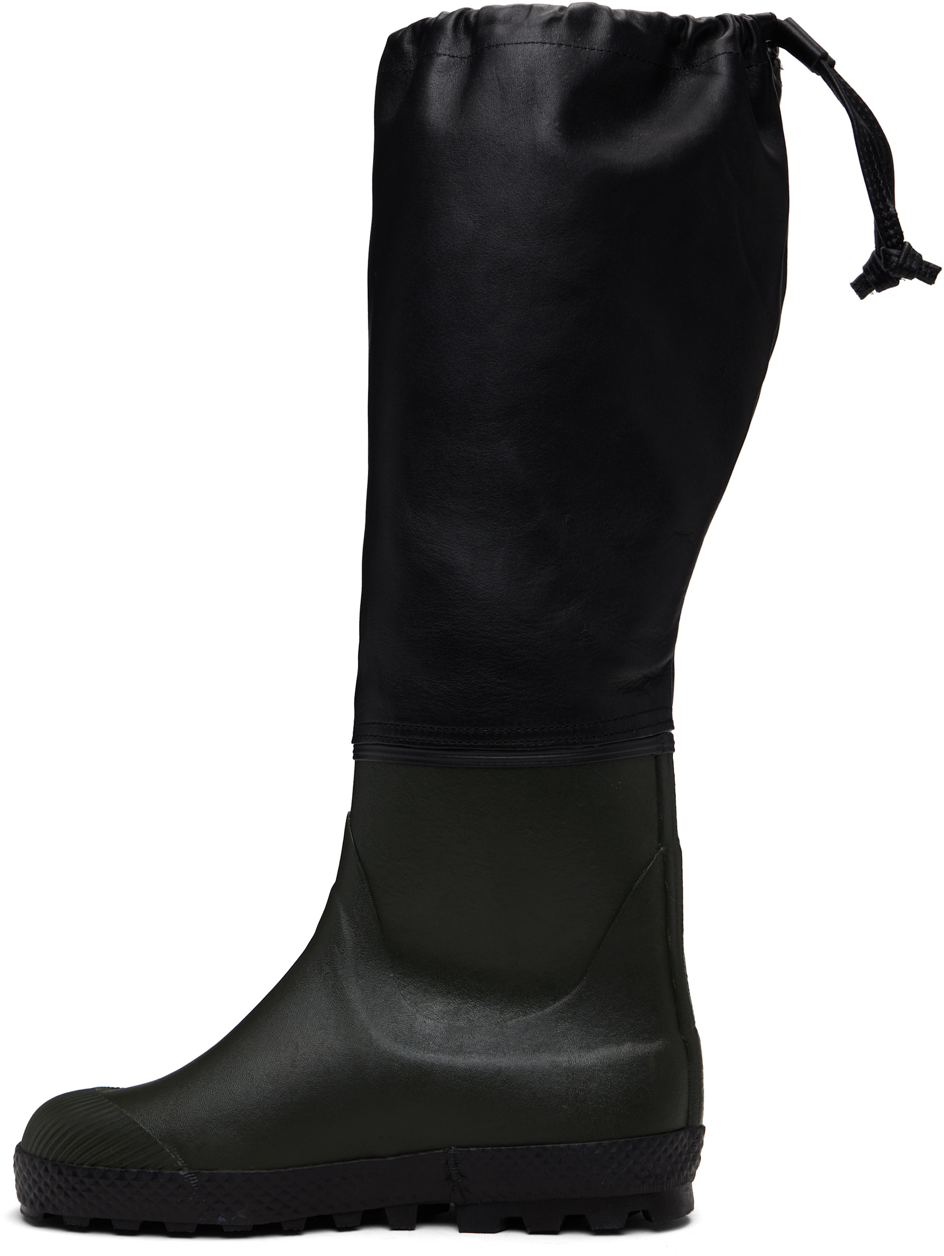 Rier: Green & Black Farmer Rain Boots | SSENSE Denmark