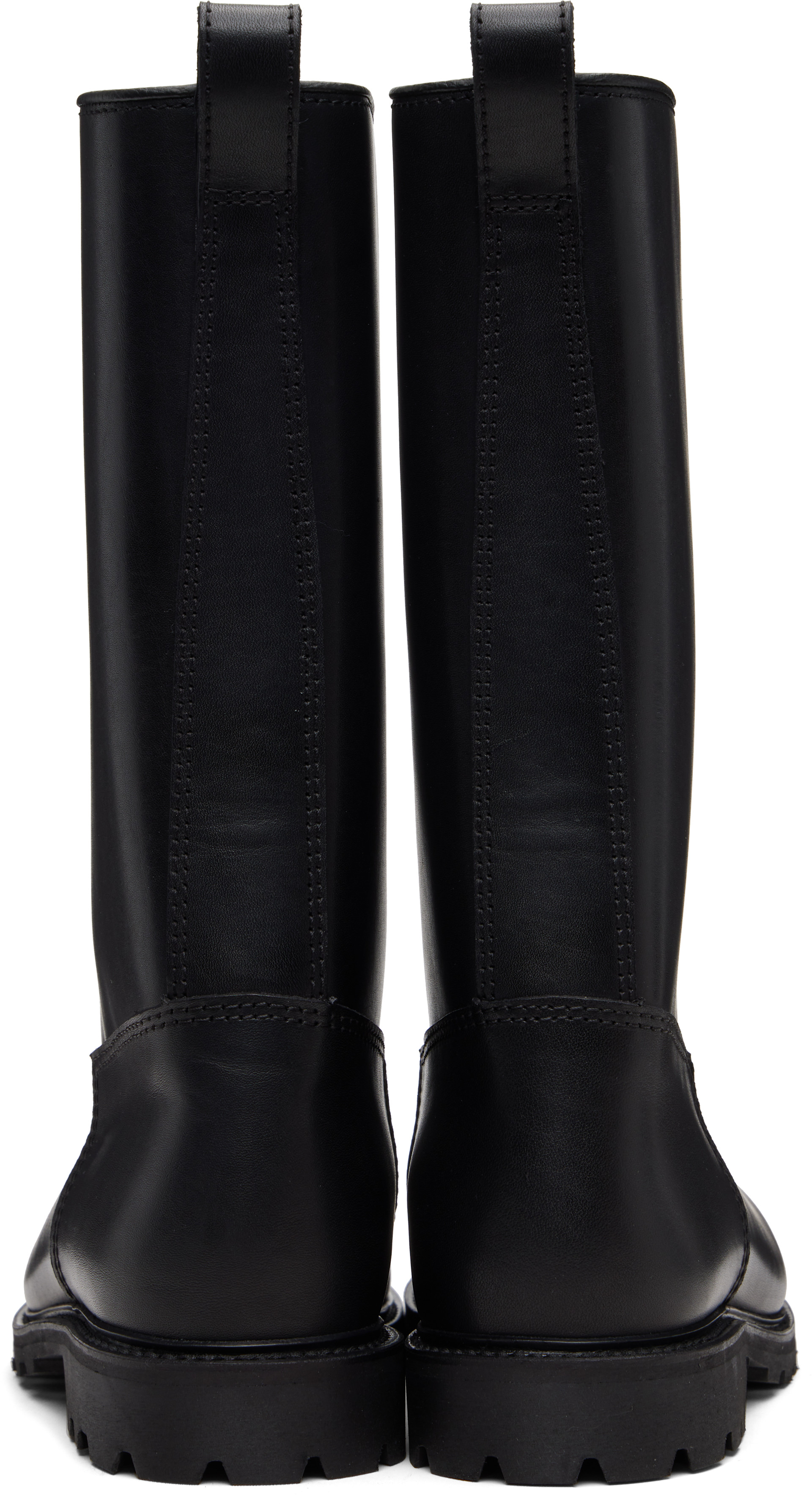 Rier: Black Ludwig Reiter Edition Tractor Boots | SSENSE