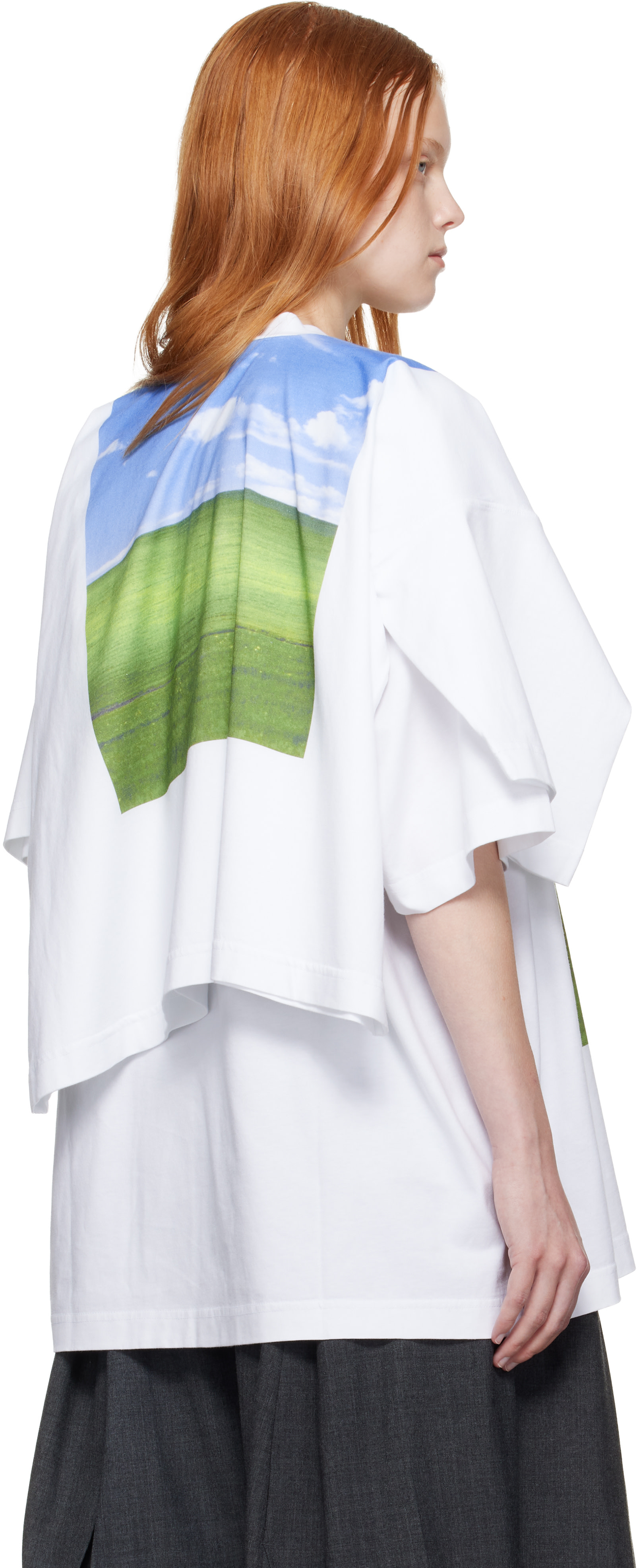 VETEMENTS: White Desktop Double Layered T-shirt | SSENSE