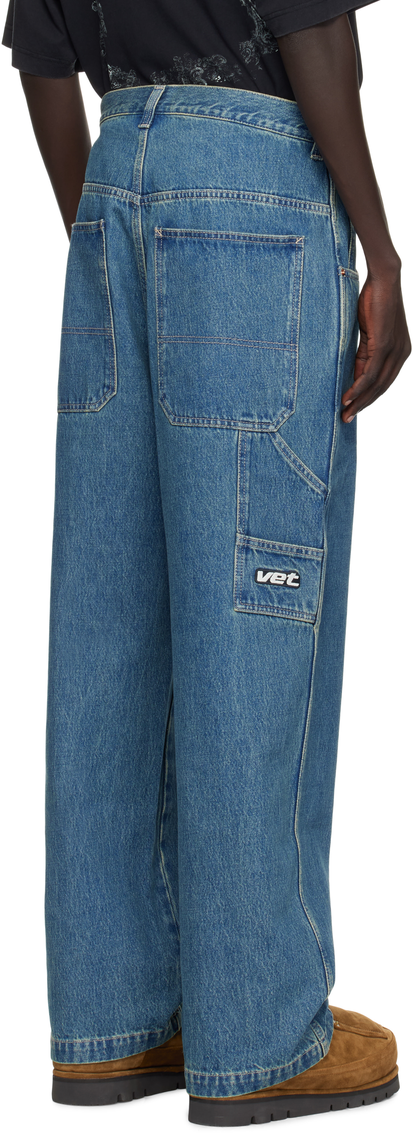 VETEMENTS: Blue Hip-Hop Jeans | SSENSE