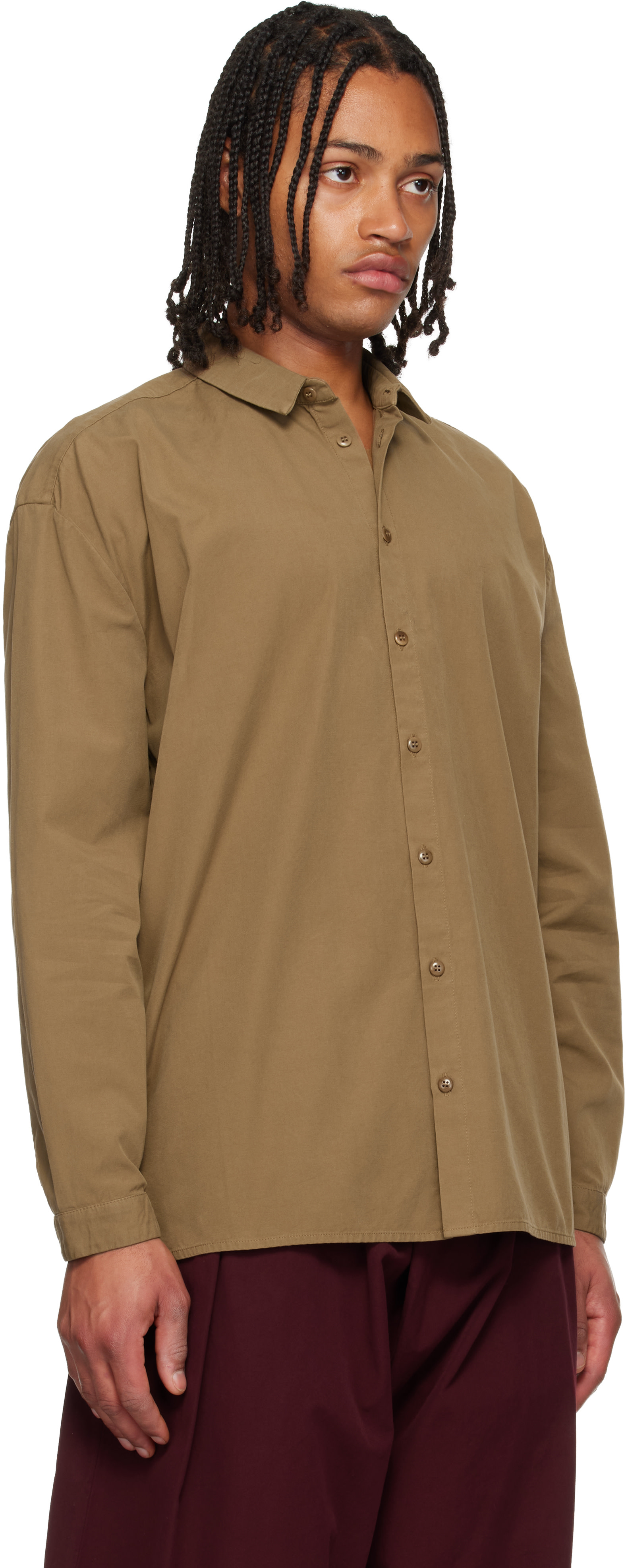 Toogood: Beige 'The Draughtsman' Shirt | SSENSE