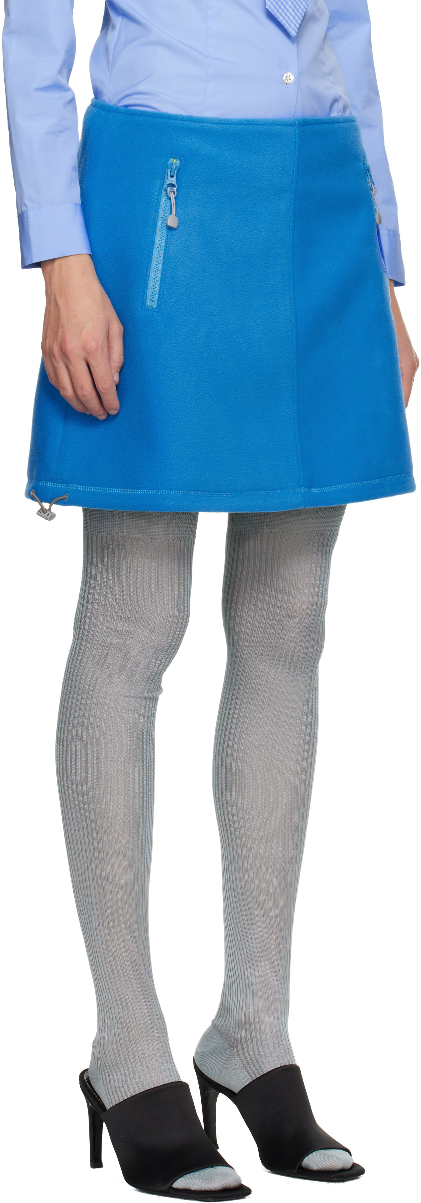 Sandy Liang - Minijupe Polar bleue