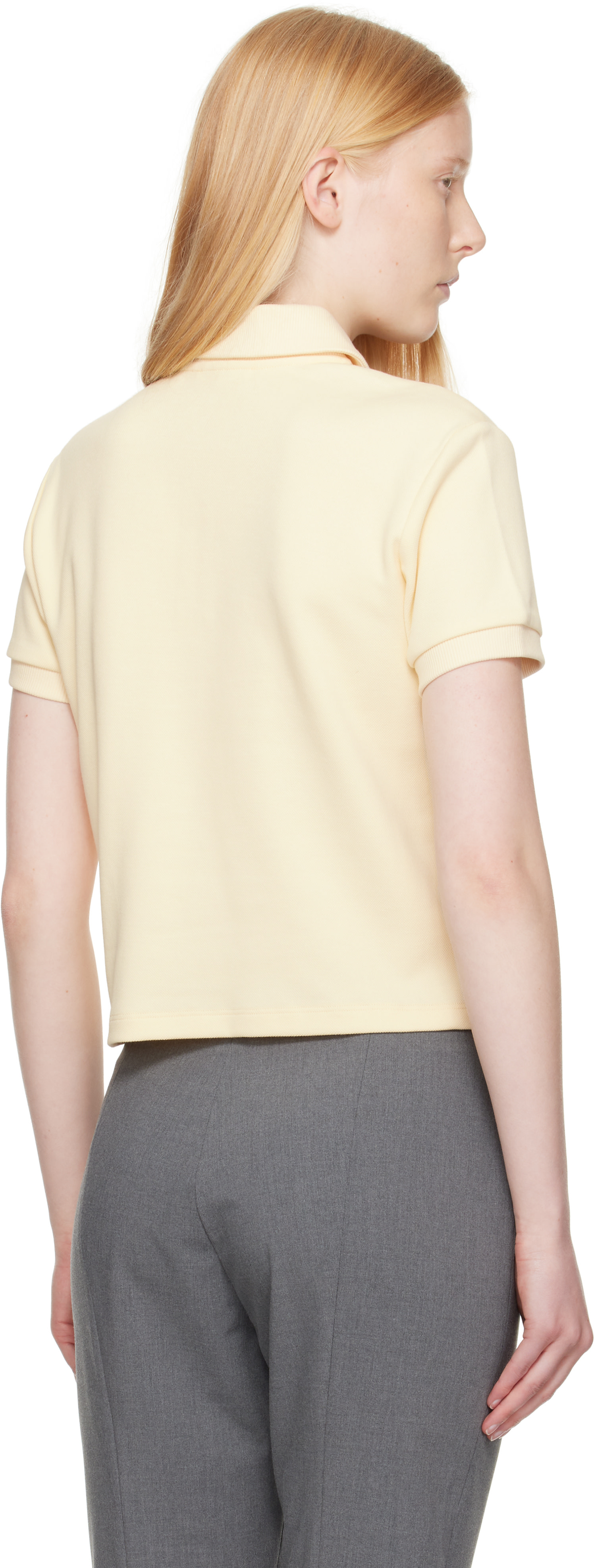 ☆SANDY LIANG 半袖開襟シャツ☆ Sandy Liang: Yellow Louise Polo | SSENSE