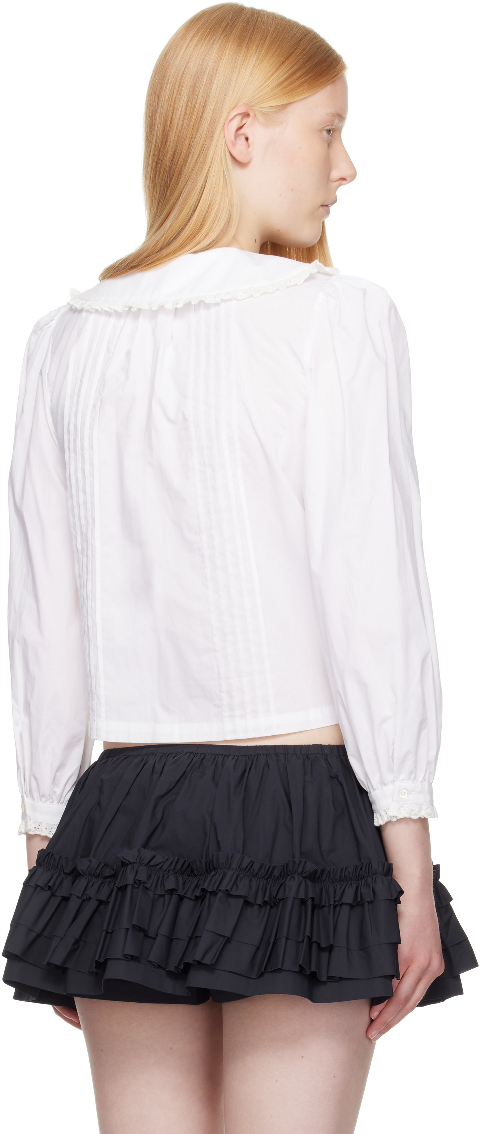 Sandy Liang - Chemise Crayon blanche