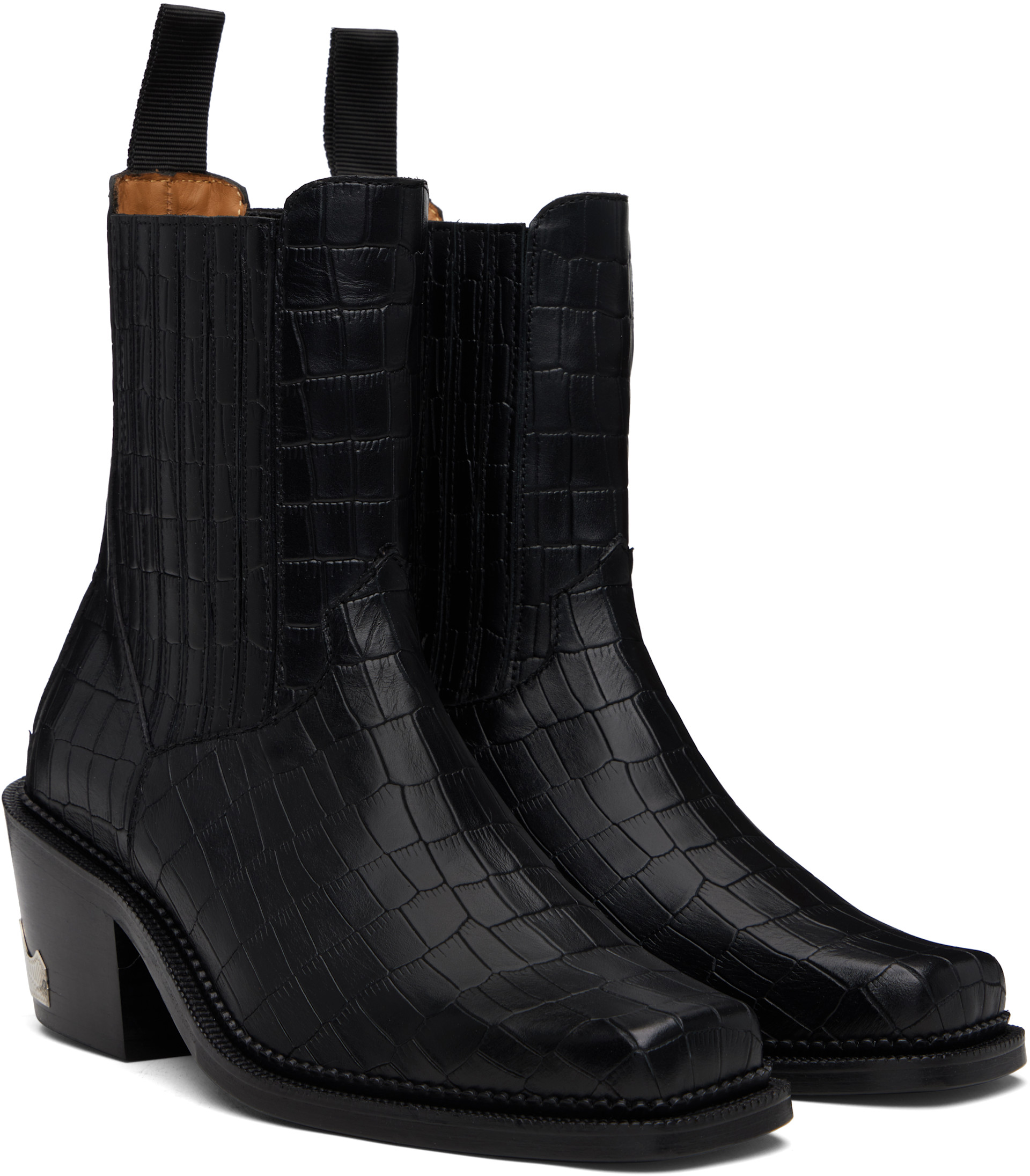 Toga Virilis: SSENSE限定 ブラック Croc AJ1255 ブーツ | SSENSE 日本 Toga Virilis: SSENSE限定 ブラック Croc AJ1255 ブーツ | SSENSE 日本
