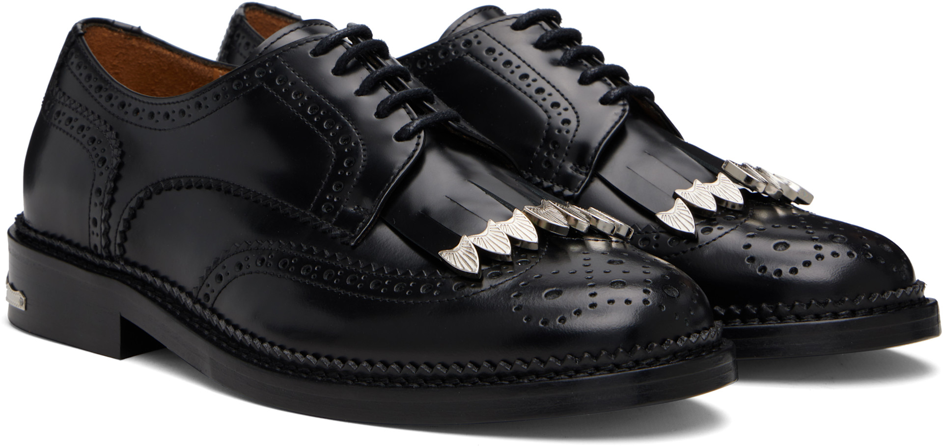 Toga Virilis: Black Leather AJ855 Derbys | SSENSE Toga Virilis: Black Leather AJ855 Derbys | SSENSE